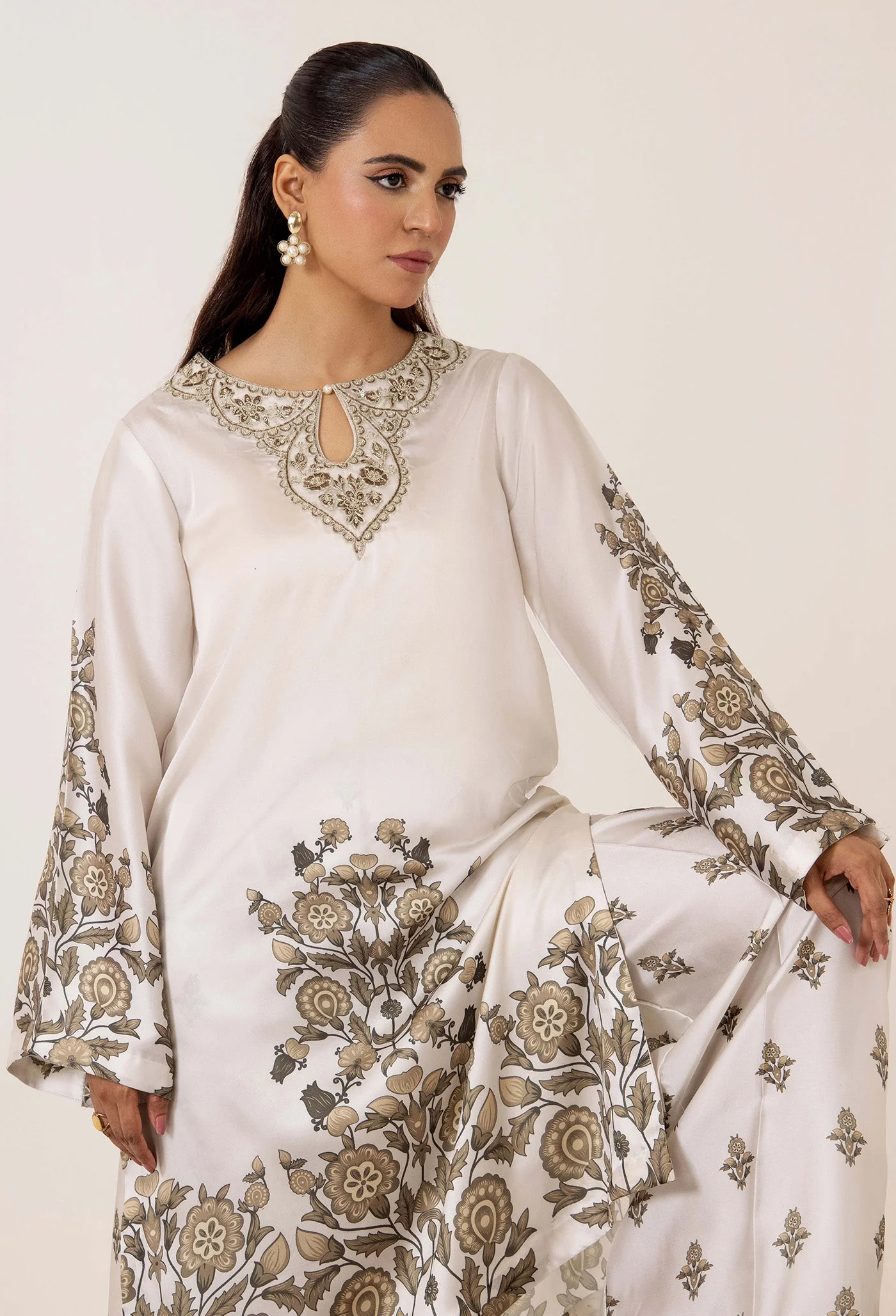 Adan Libas  2-Pc Emb Silk 7632 Silk Collection 2025 - Image 2