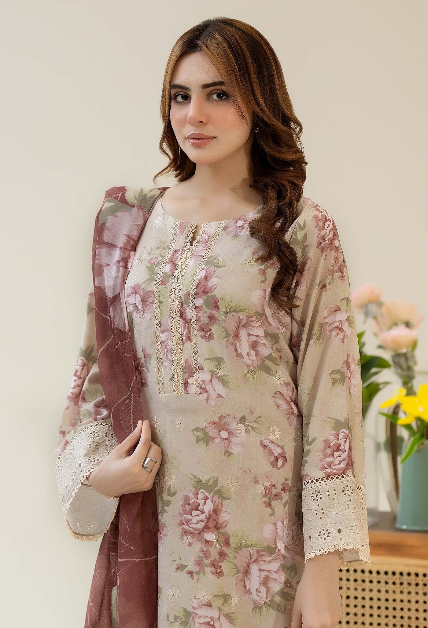 Adan Libas Chikankari Satin 05 Chikankaari Collection 2025 - Image 2