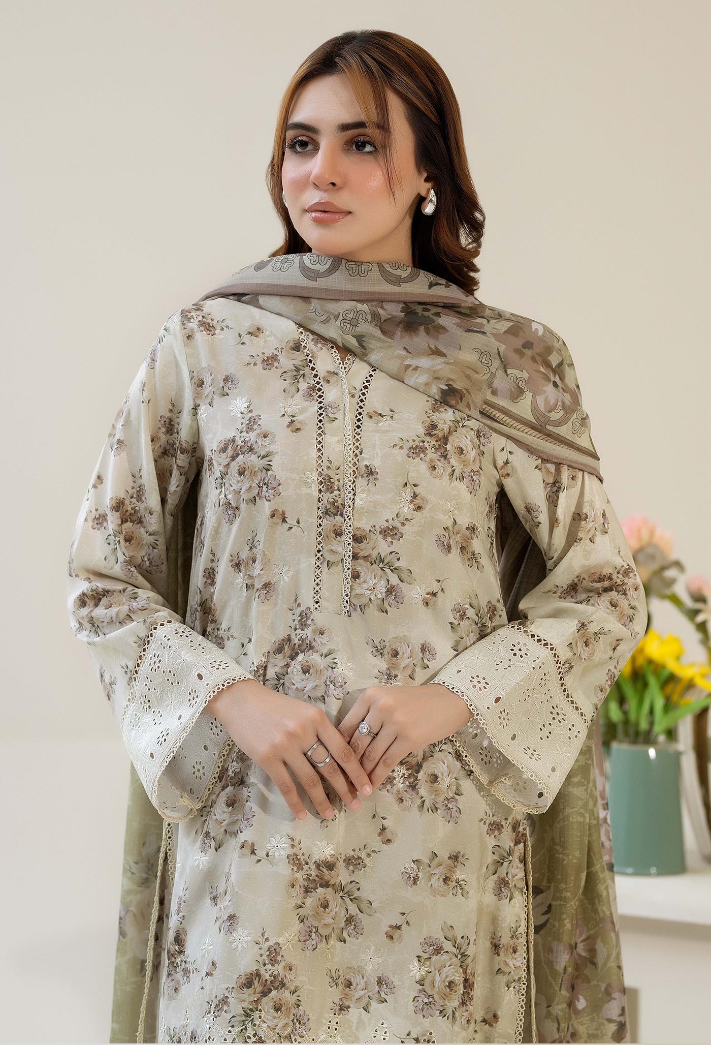 Adan Libas Chikankari Satin 06 Chikankaari Collection 2025 - Image 2