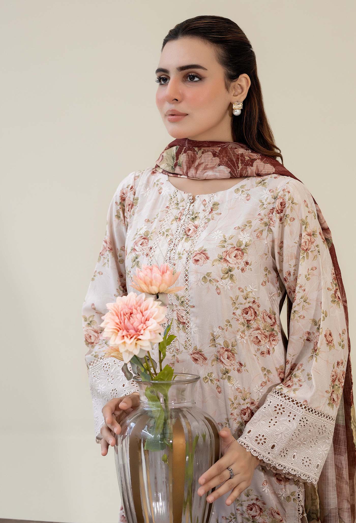 Adan Libas Chikankari Satin 08 Chikankaari Collection 2025 - Image 2