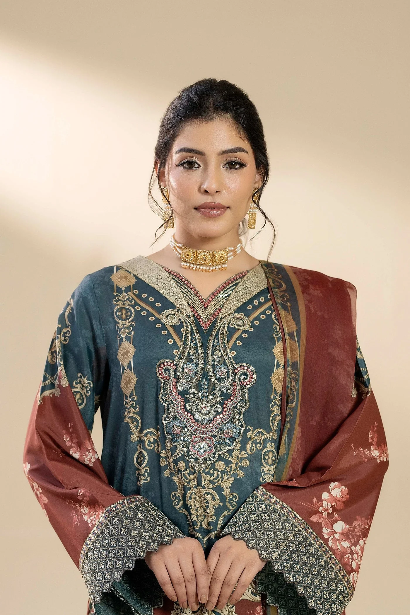 Adan Libas Crepe Silk 1622 Silk Collection 2025 - Image 2