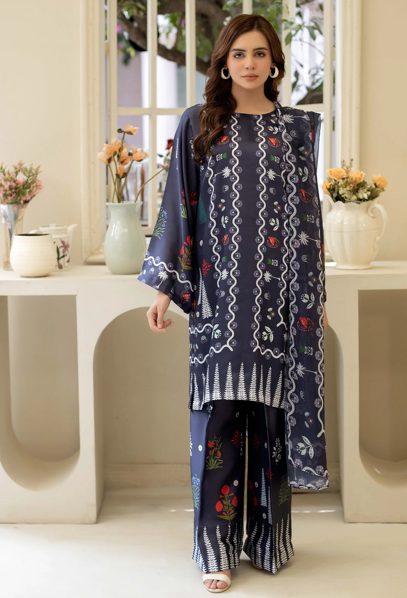Adan Libas Silk Print 06 Silk Collection 2025