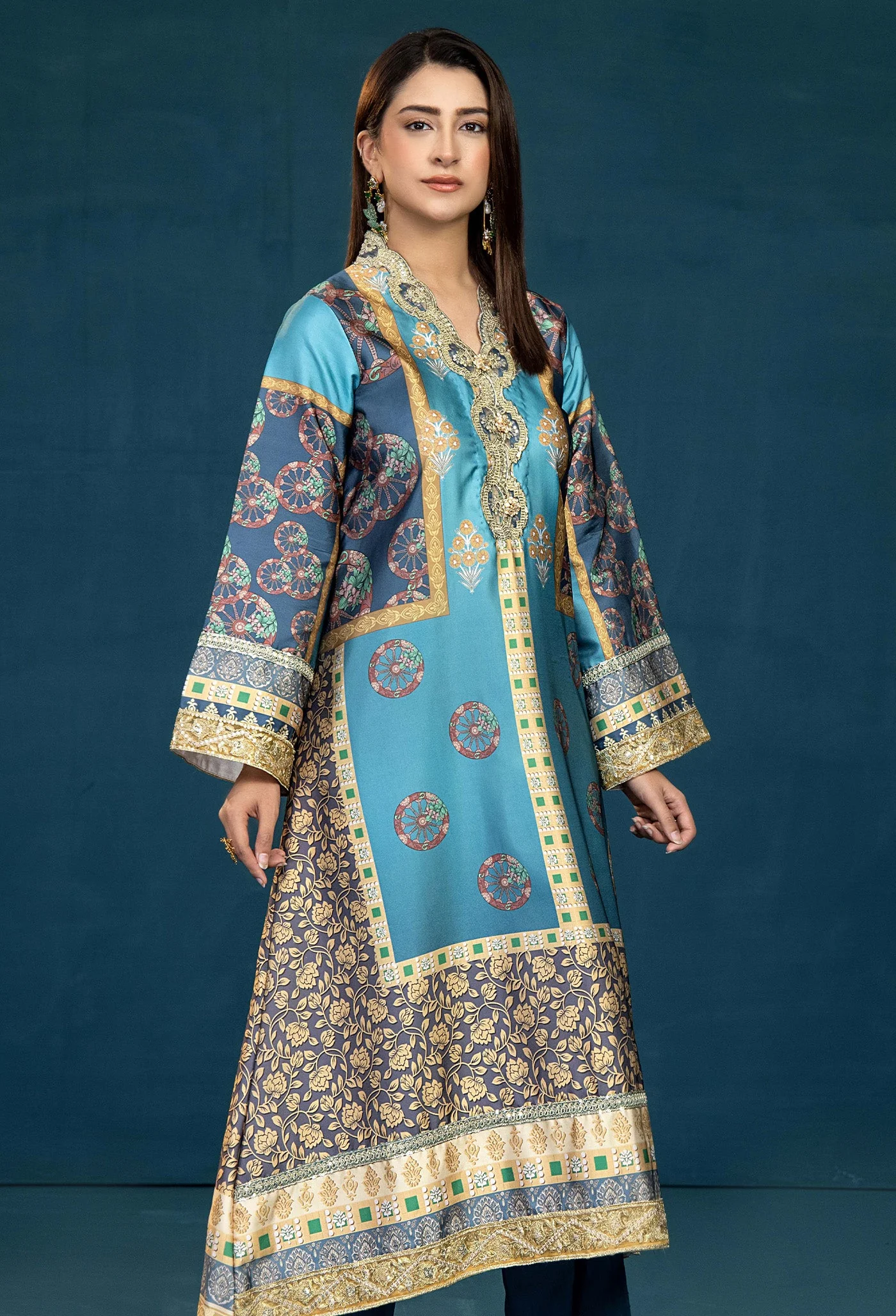 Adan Libas  Silk Shirt-1Pc 7623 Silk Collection 2025