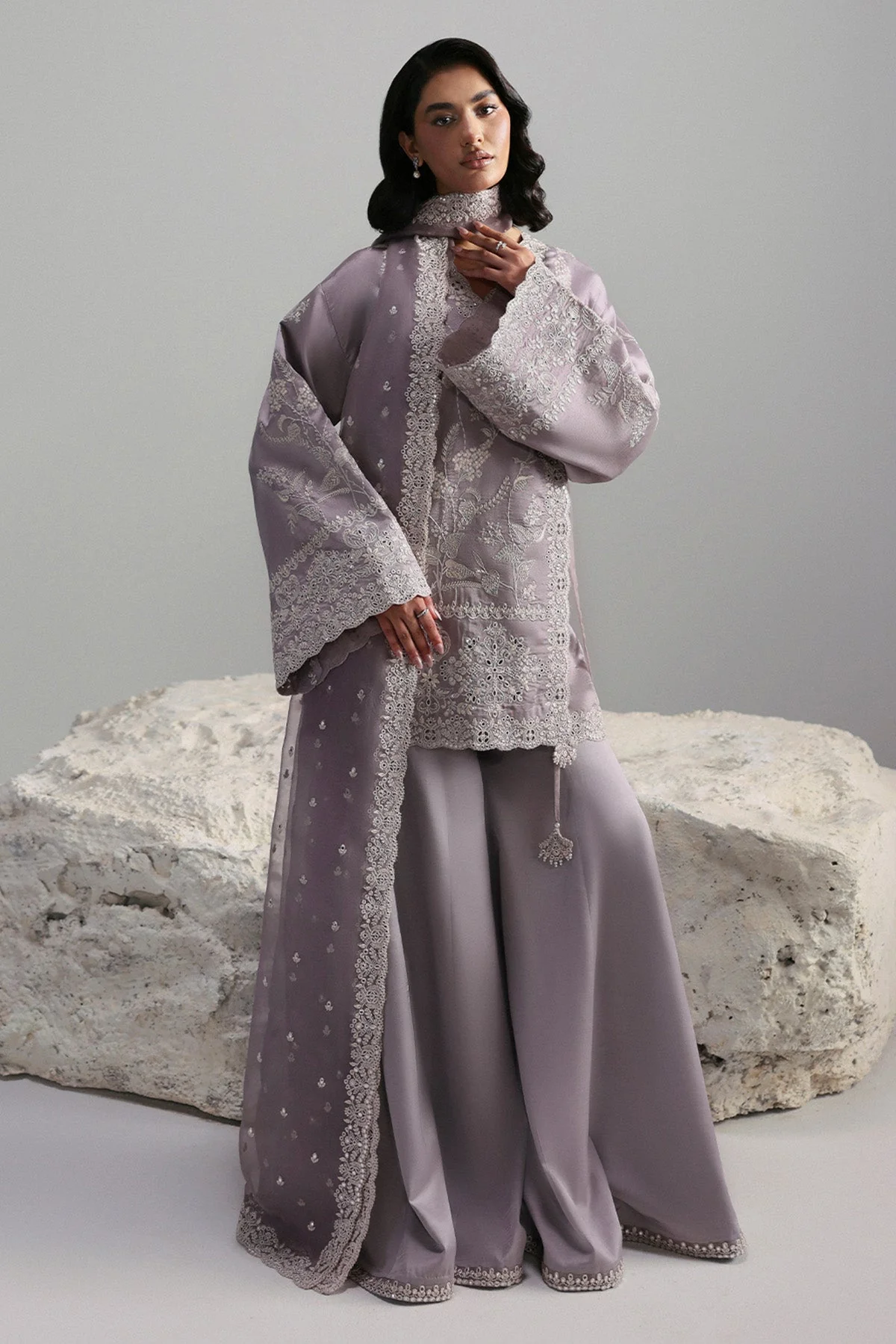 Afrozeh Cressida Slate Luxury Pret 2025