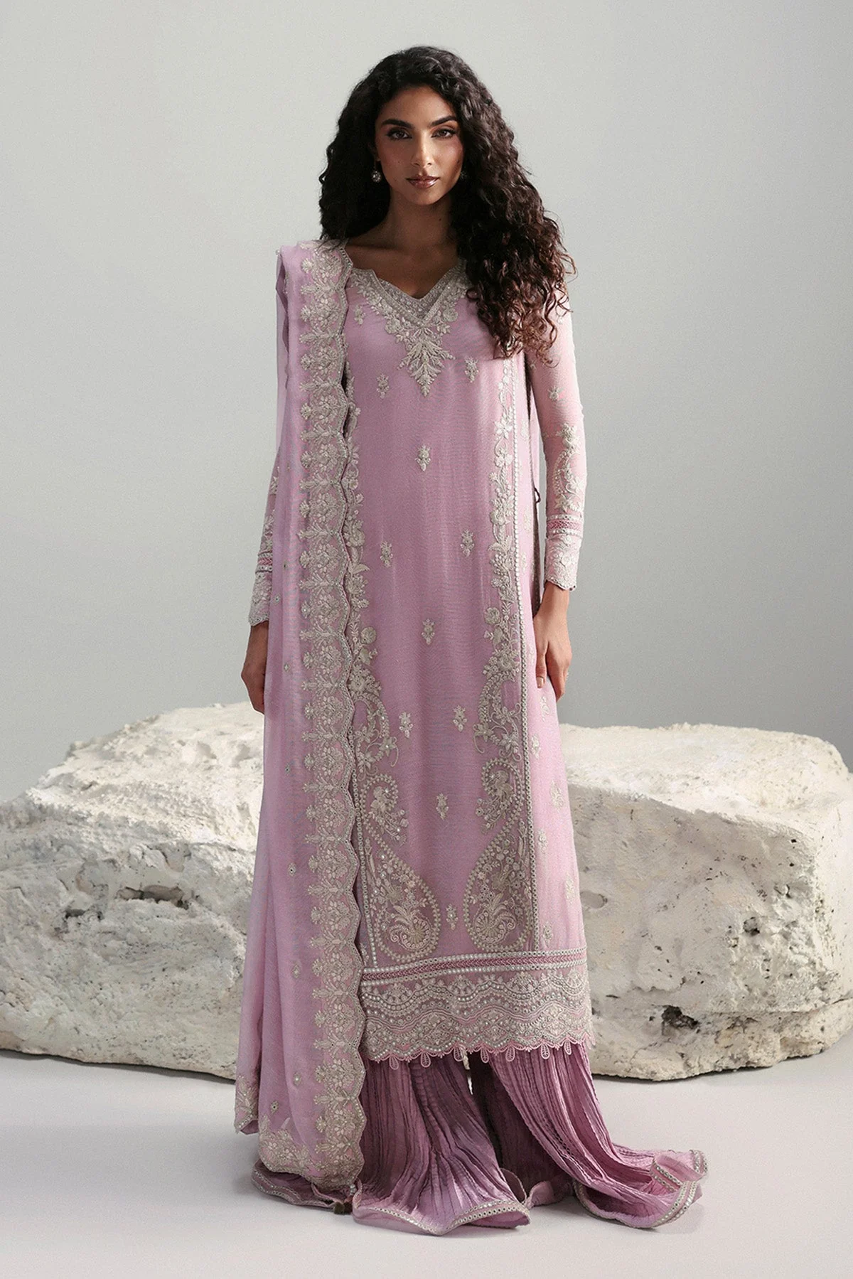 Afrozeh Elowen Slate Luxury Pret 2025