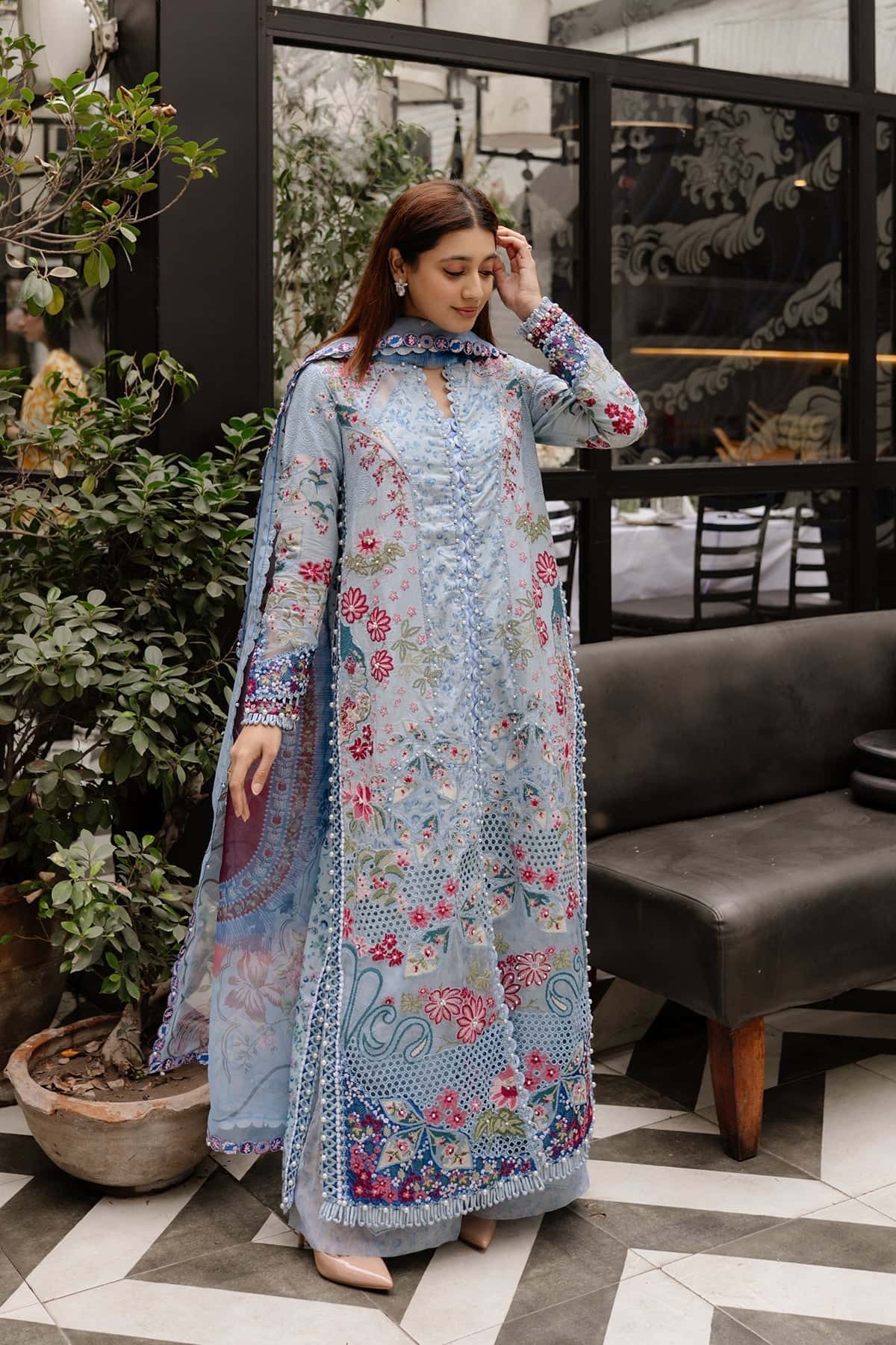 Afrozeh Presta Lawn Collection 2025 - Image 2