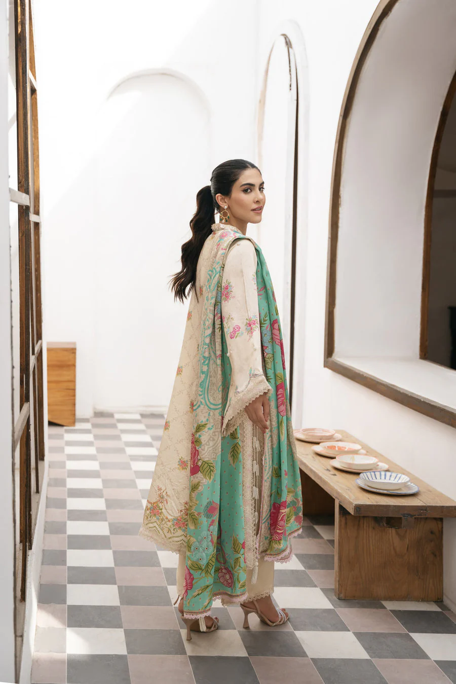 Agha Noor Lina Formal Silk Pret 2026 - Image 2