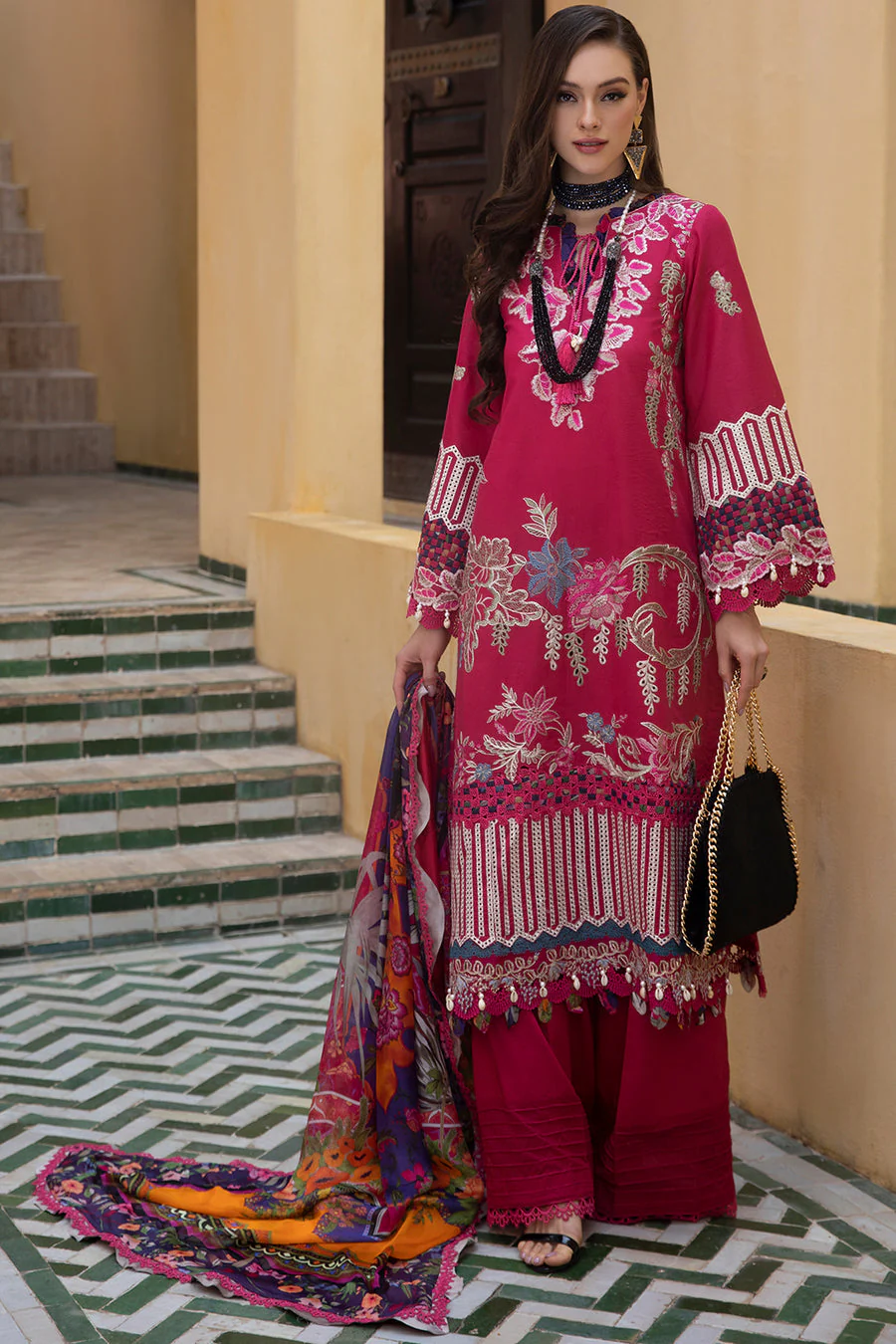 AJR Couture Amaani Alif Signature Luxury Lawn 2024