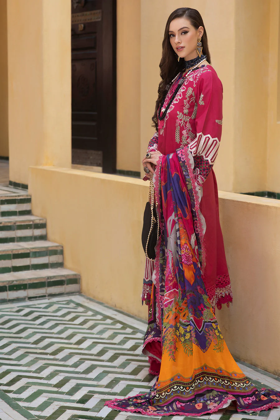 AJR Couture Amaani Alif Signature Luxury Lawn 2024 - Image 2