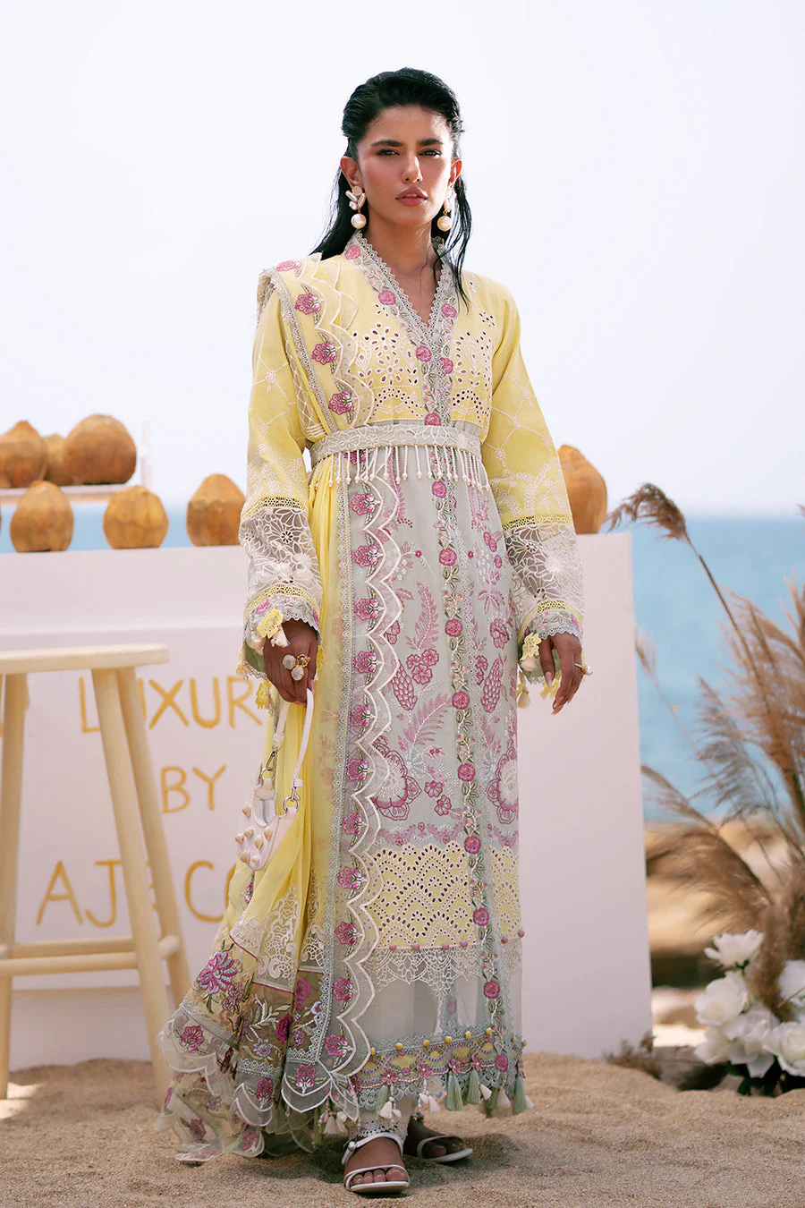AJR Couture Azure Dastan Luxury Lawn 2025