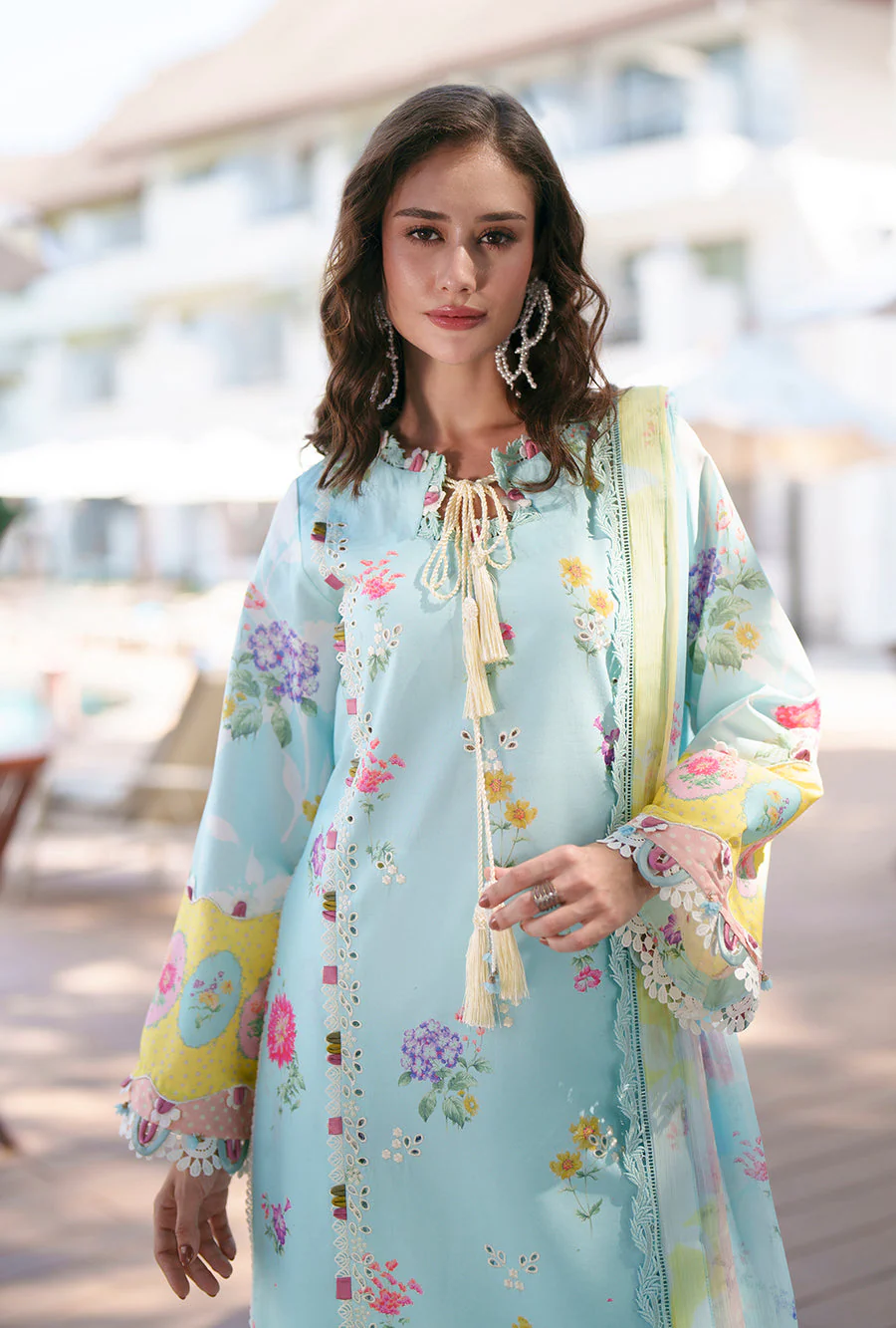 AJR Couture Azure Printed Chikankari 2026 - Image 2