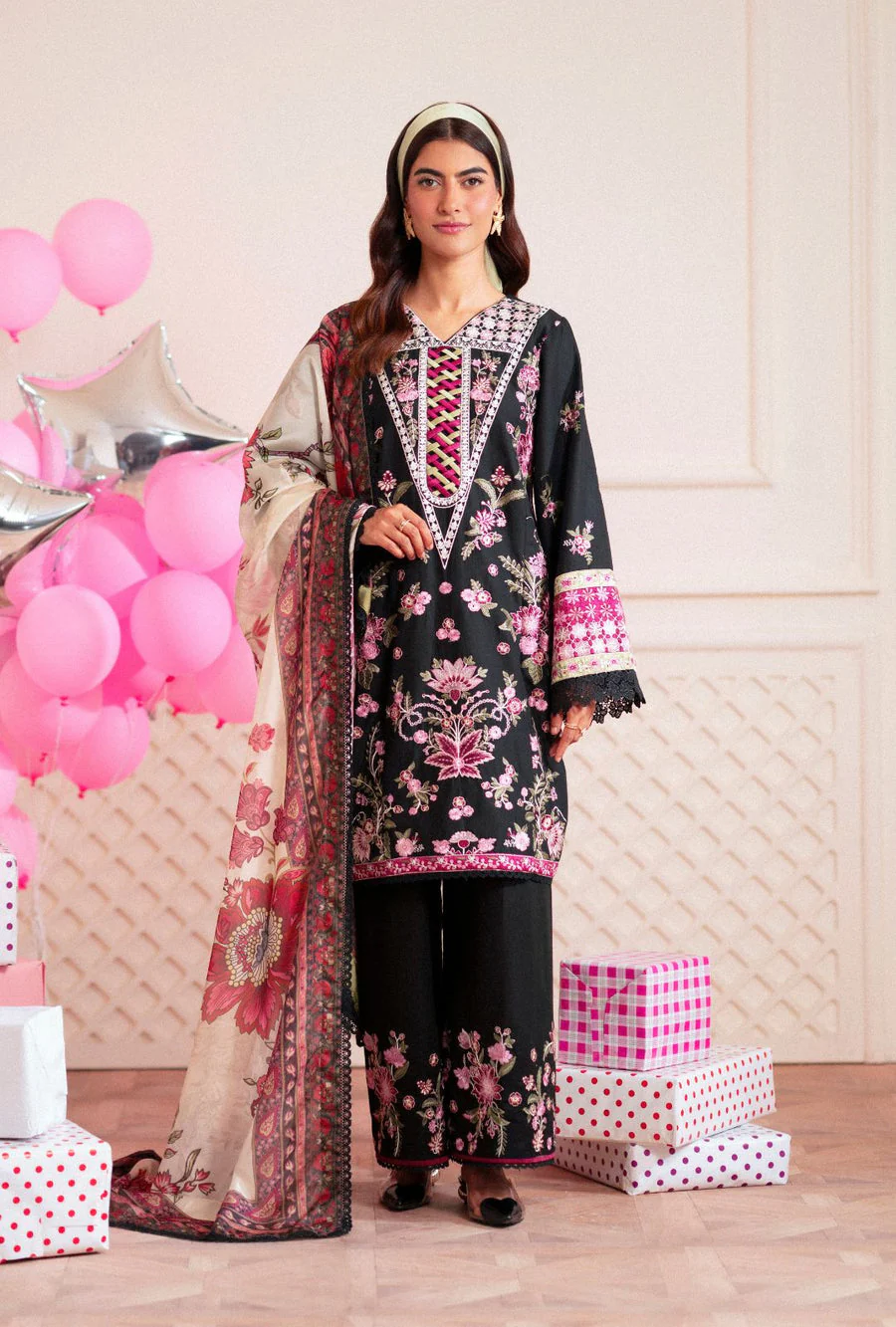 AJR Couture Ditsy Signature Lawn 2025