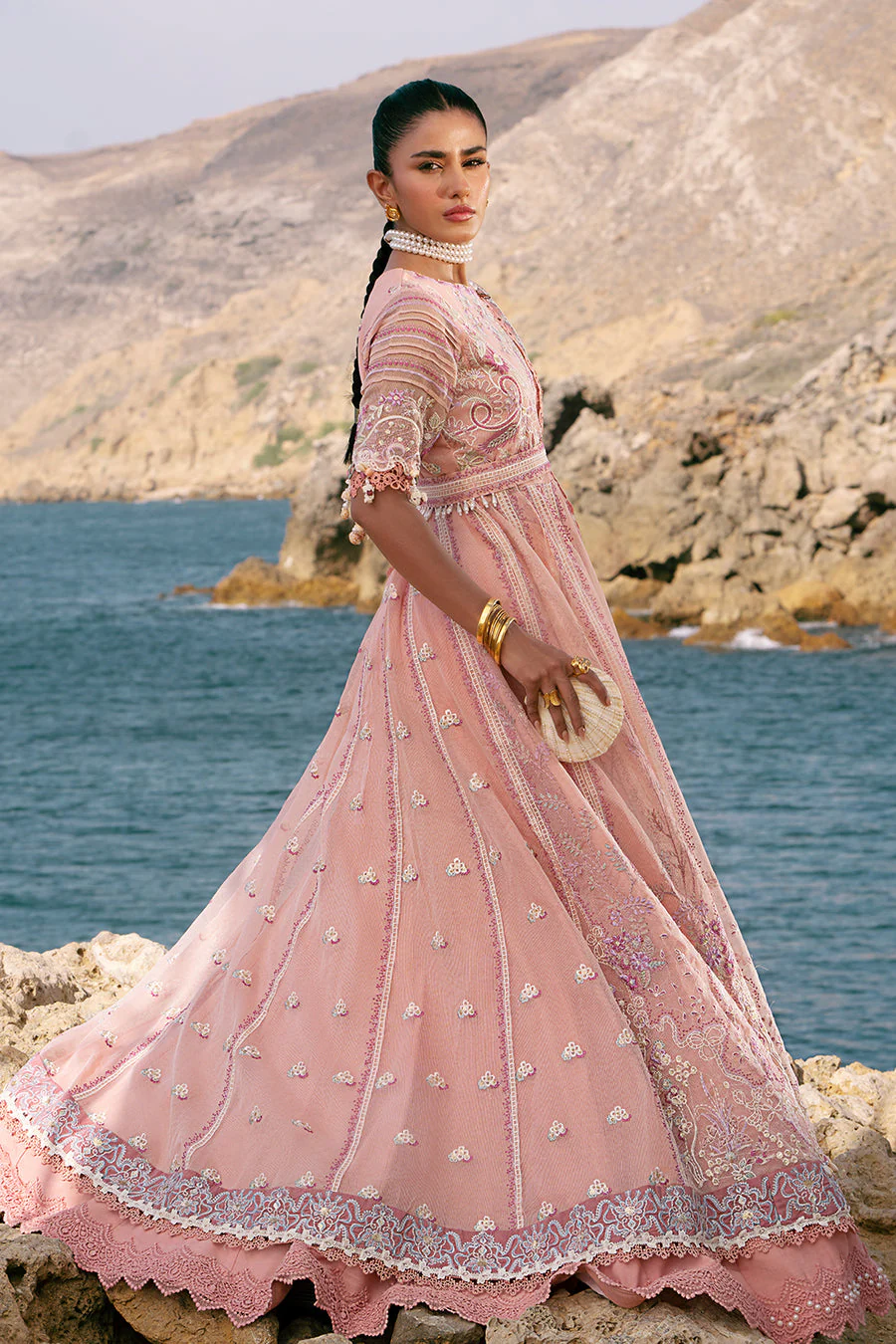 AJR Couture Flair Dastan Luxury Lawn 2025 - Image 2