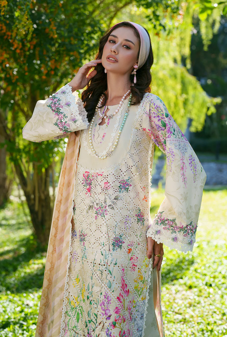 AJR Couture Lila Printed Chikankari 2026 - Image 2