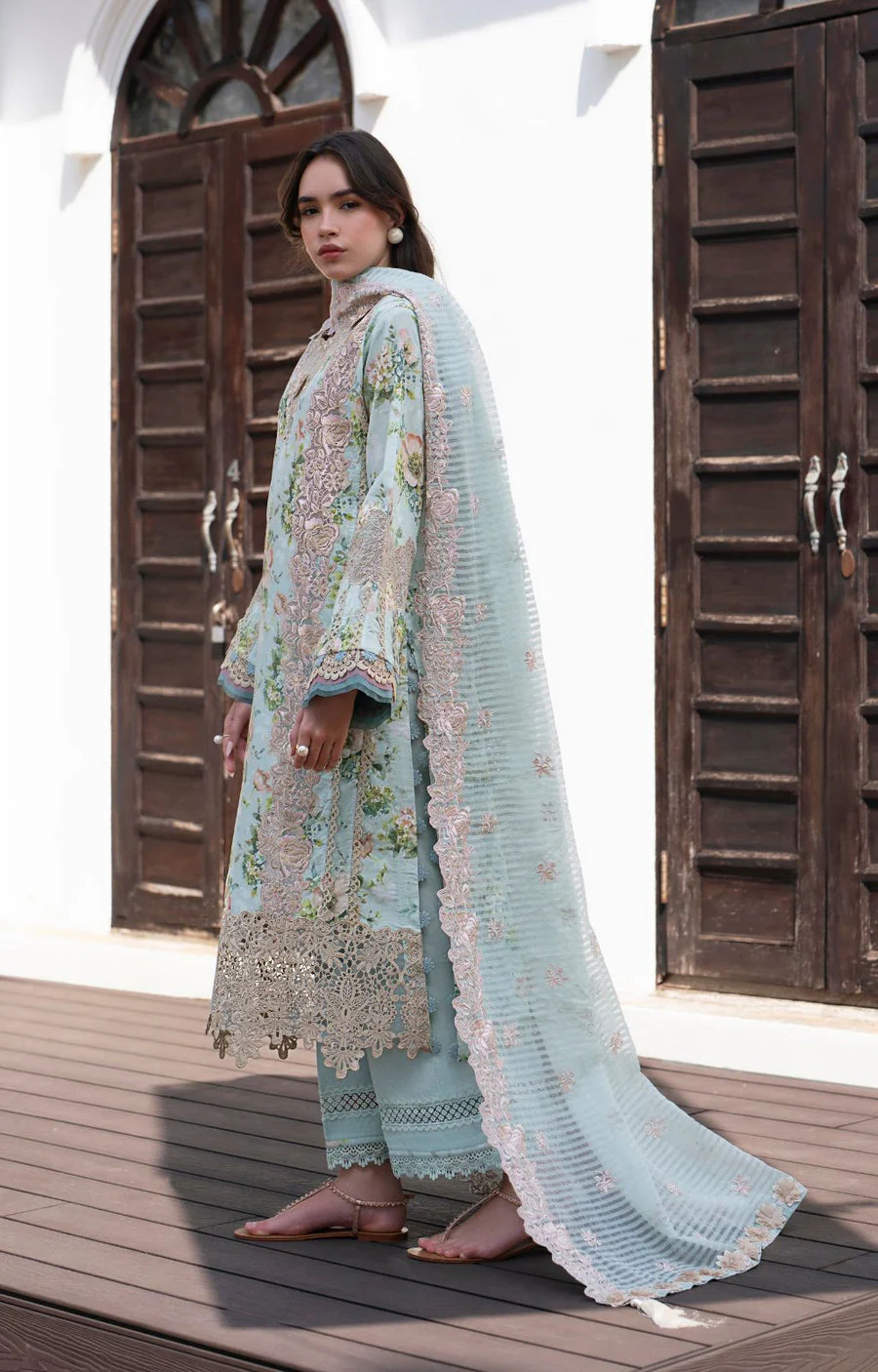 AJR Couture Myrtle Printkari Lawn 2025 - Image 2