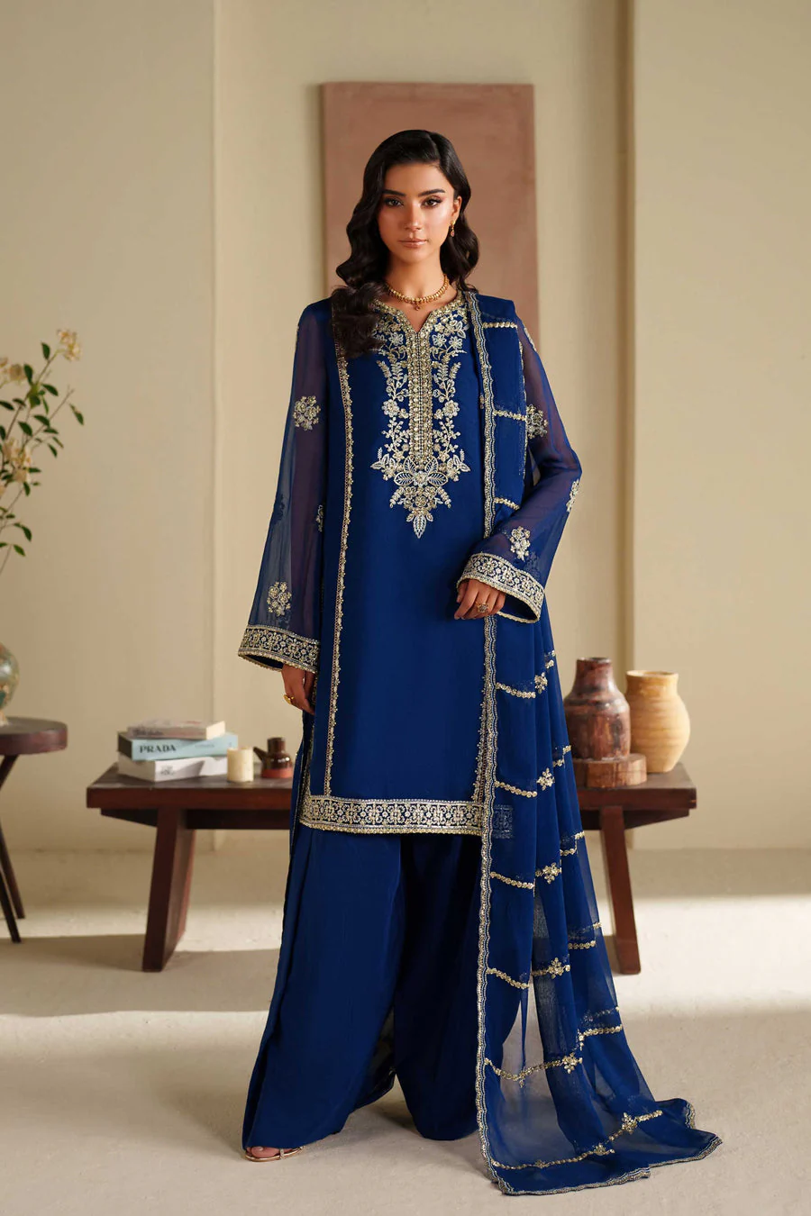 Akbar Aslam Sahar Blue Formal Pret 2026
