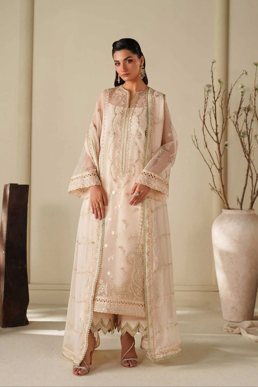 Akbar Aslam Taupe Formal Pret 2026