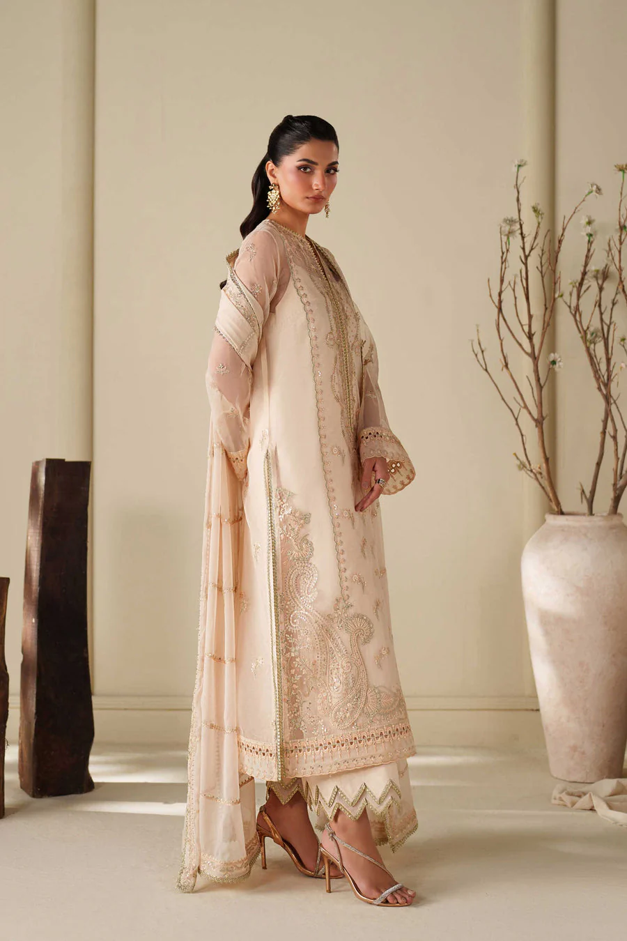 Akbar Aslam Taupe Formal Pret 2026 - Image 2