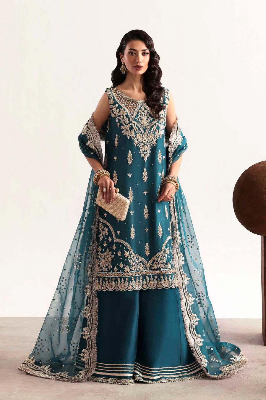 Akbar Aslam Teal Luxury Formals 2026