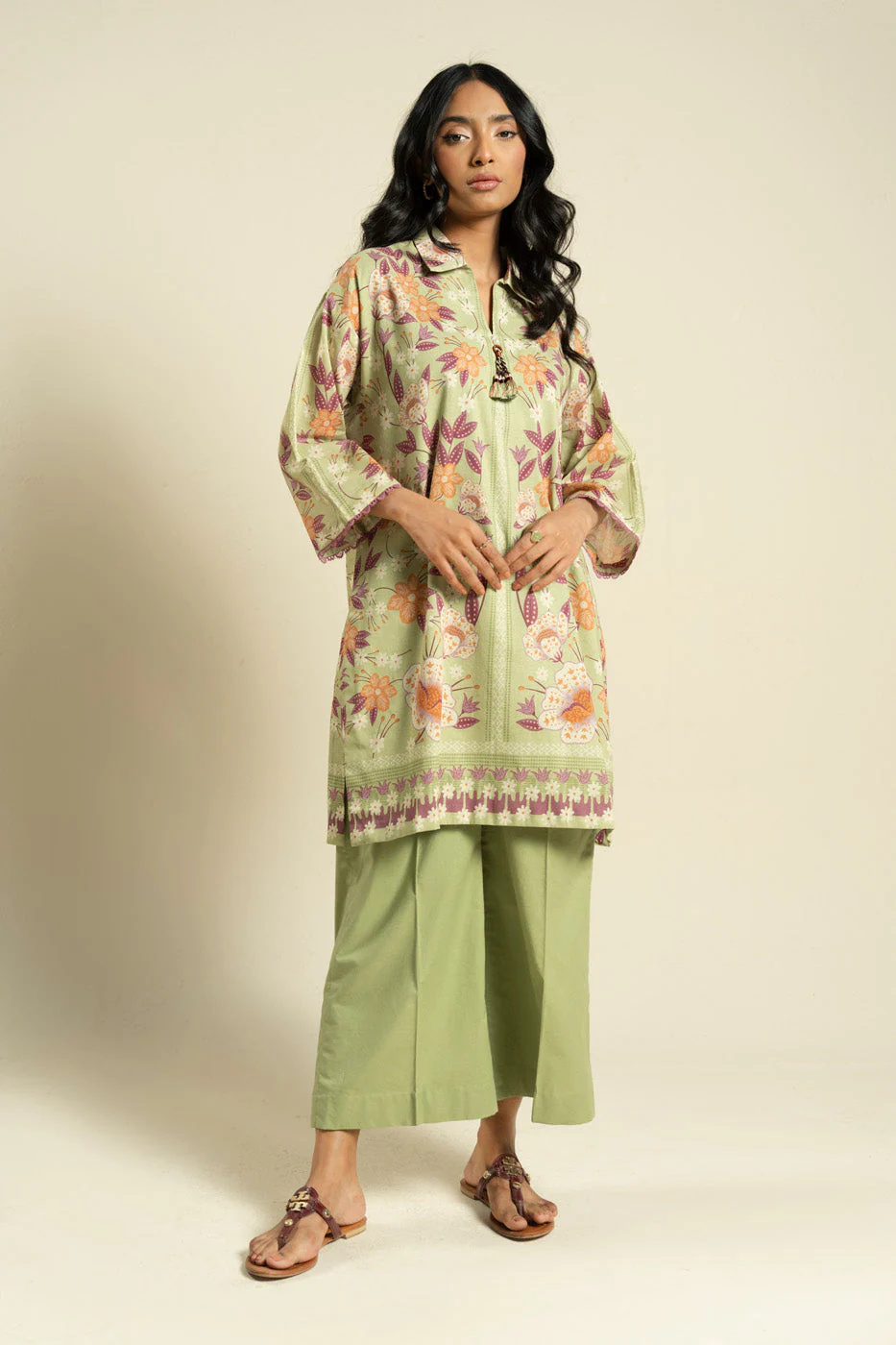 Al Karam Bd25 26 Light Green Summer Basic 2026