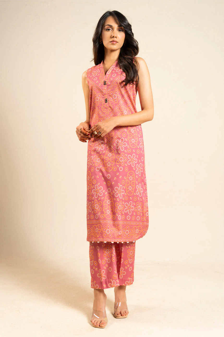 Al Karam Bd56 2p26 Dusty Red Summer Basic 2026