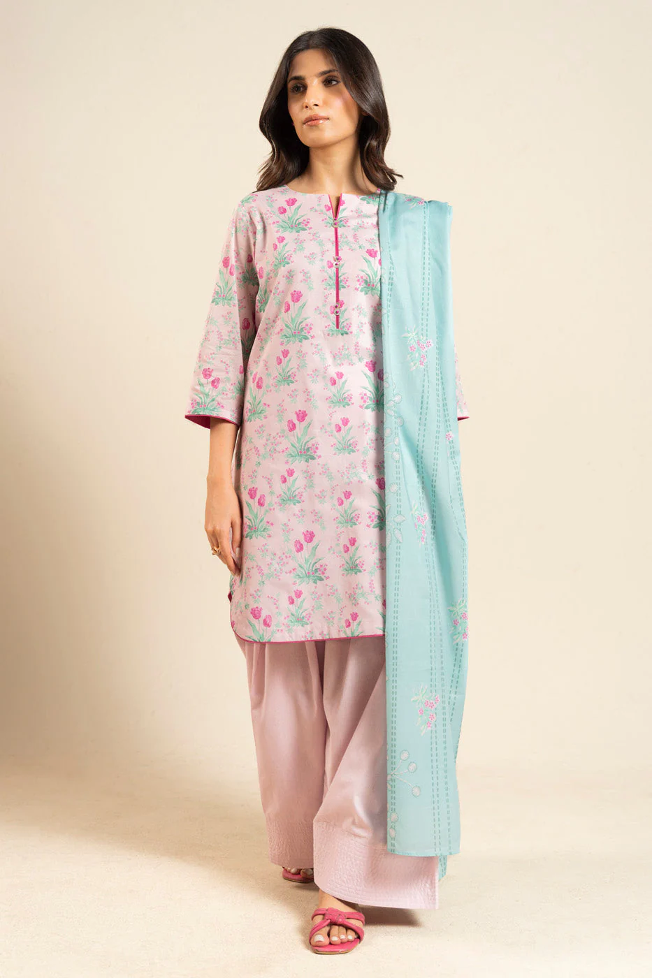 Al Karam Br31 2p26 Light Pink Summer Basic 2026