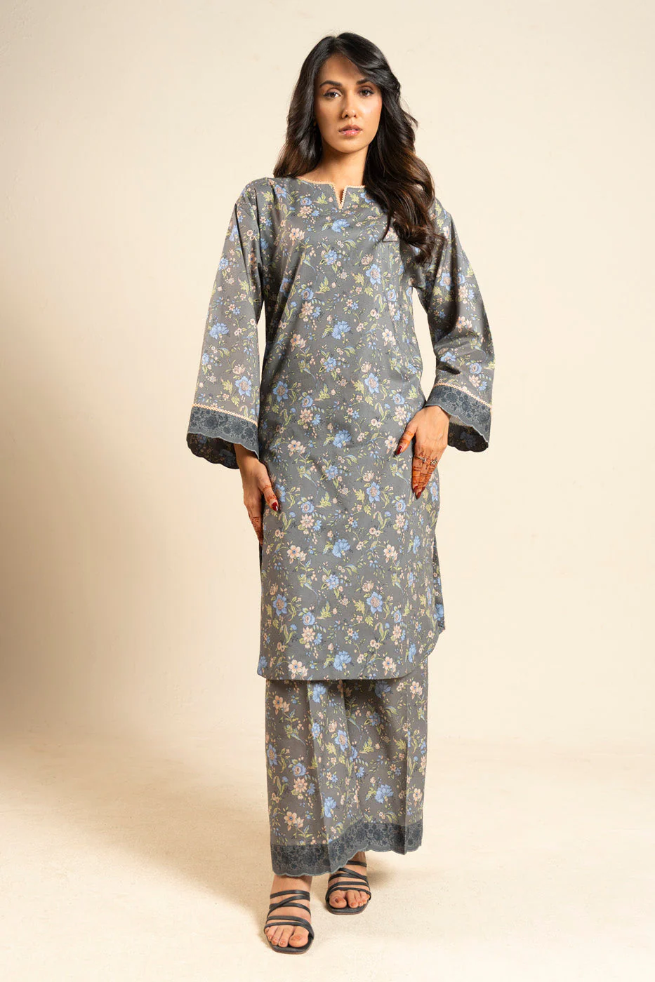 Al Karam Br53 2p26 Grey Summer Basic 2026