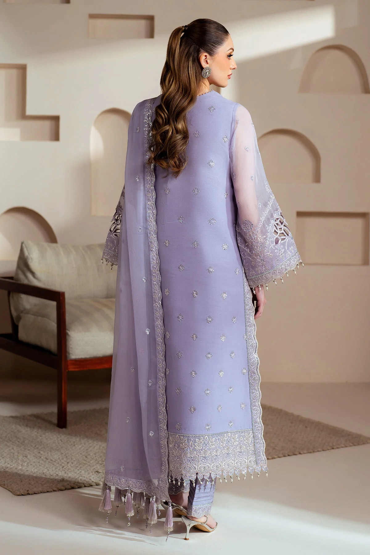 Alizeh AF-BHM-4041 Marine Aymal Luxury Bamber Chiffon Collection 2025 - Image 2