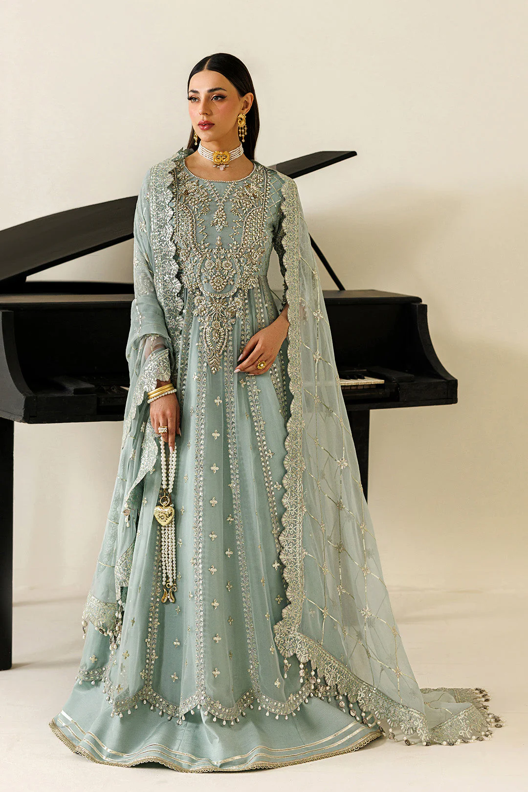 Alizeh AF-BHM-4070-Sinoor Aymal V4 Bamber Chiffon Collection 2026 - Image 2