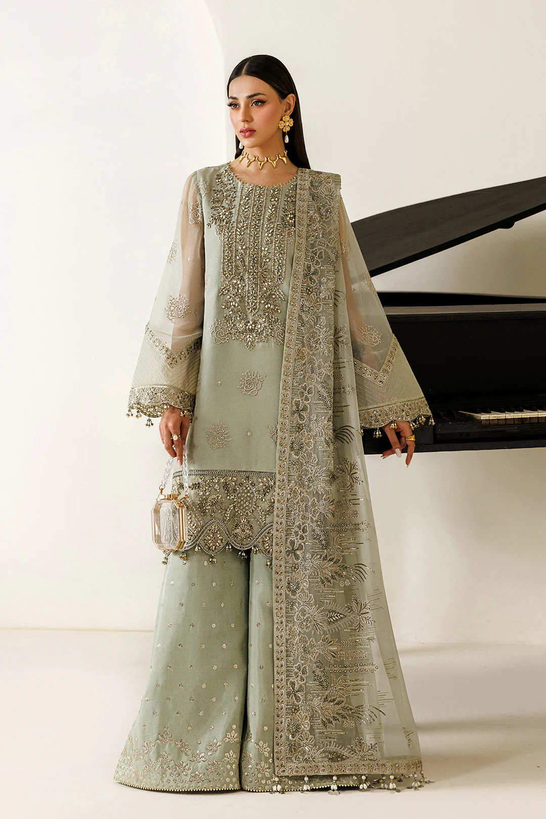 Alizeh AF-BHM-4072-Javi Aymal V4 Bamber Chiffon Collection 2026 - Image 2