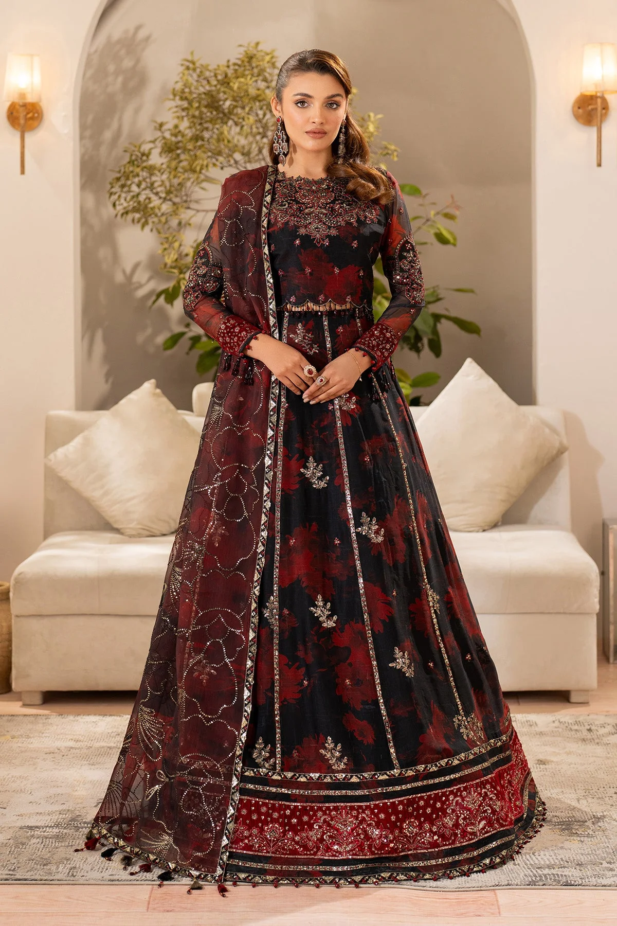 Alizeh AF-CH-2191-Talia Fleur Embroidered Printed Chiffon 2025
