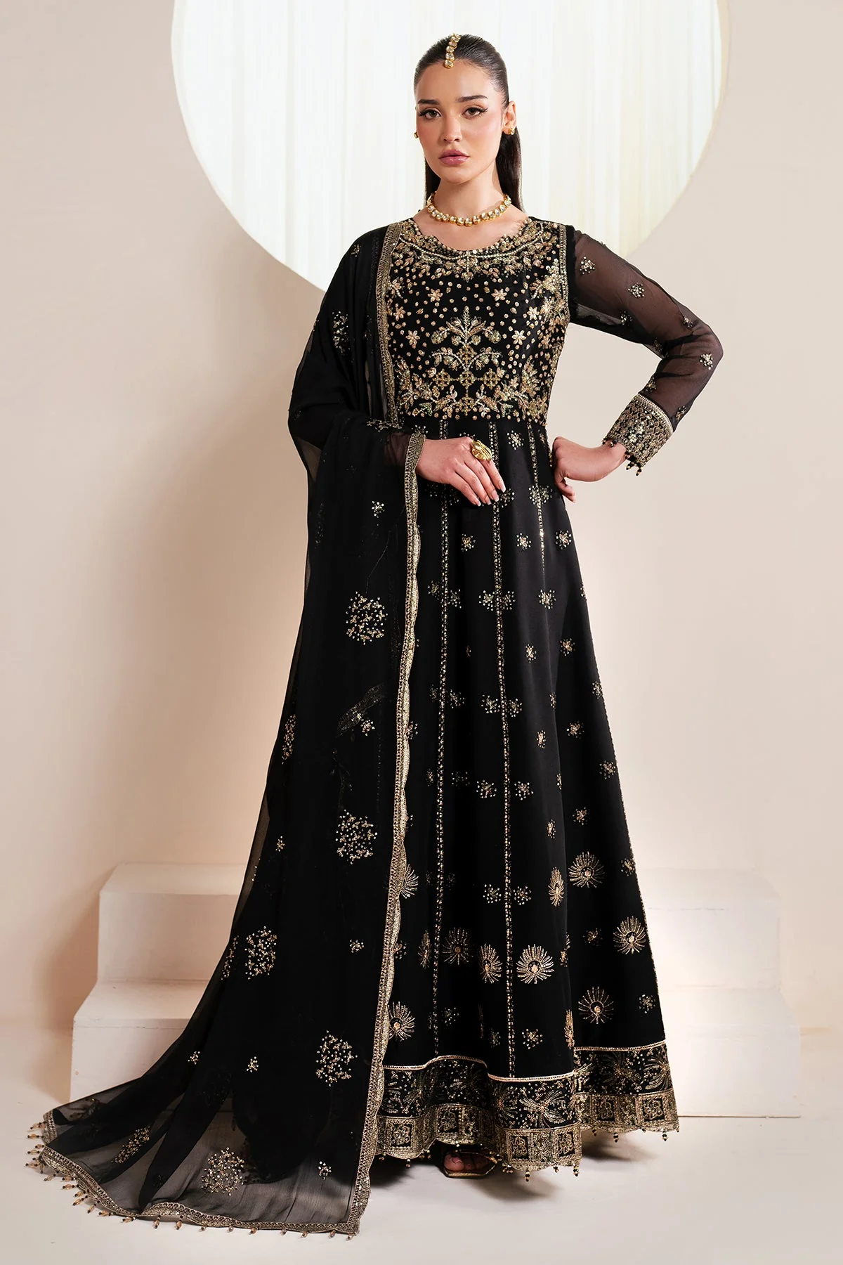 Alizeh AF-HM-4030-Noir Reena Handcrafted Eid Edit Vol 4 2025
