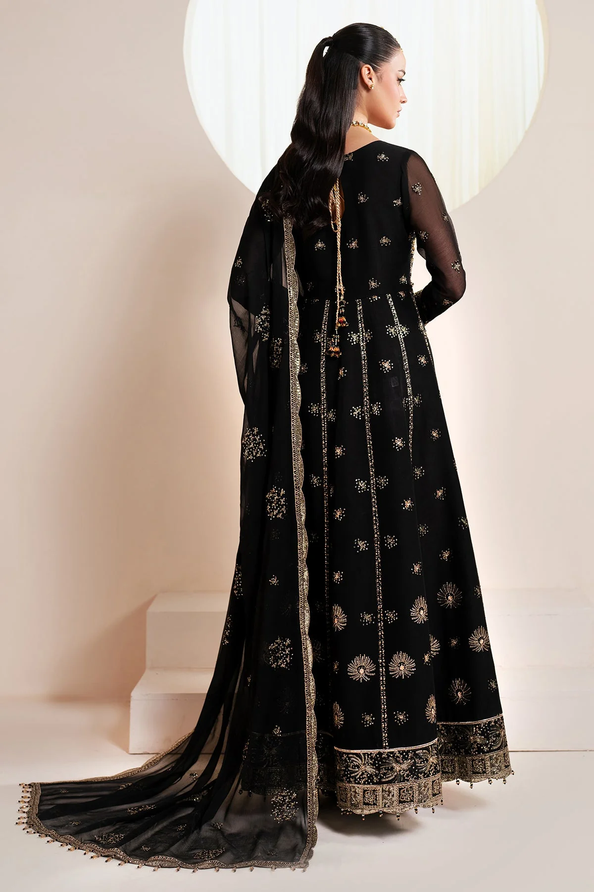 Alizeh AF-HM-4030-Noir Reena Handcrafted Eid Edit Vol 4 2025 - Image 2