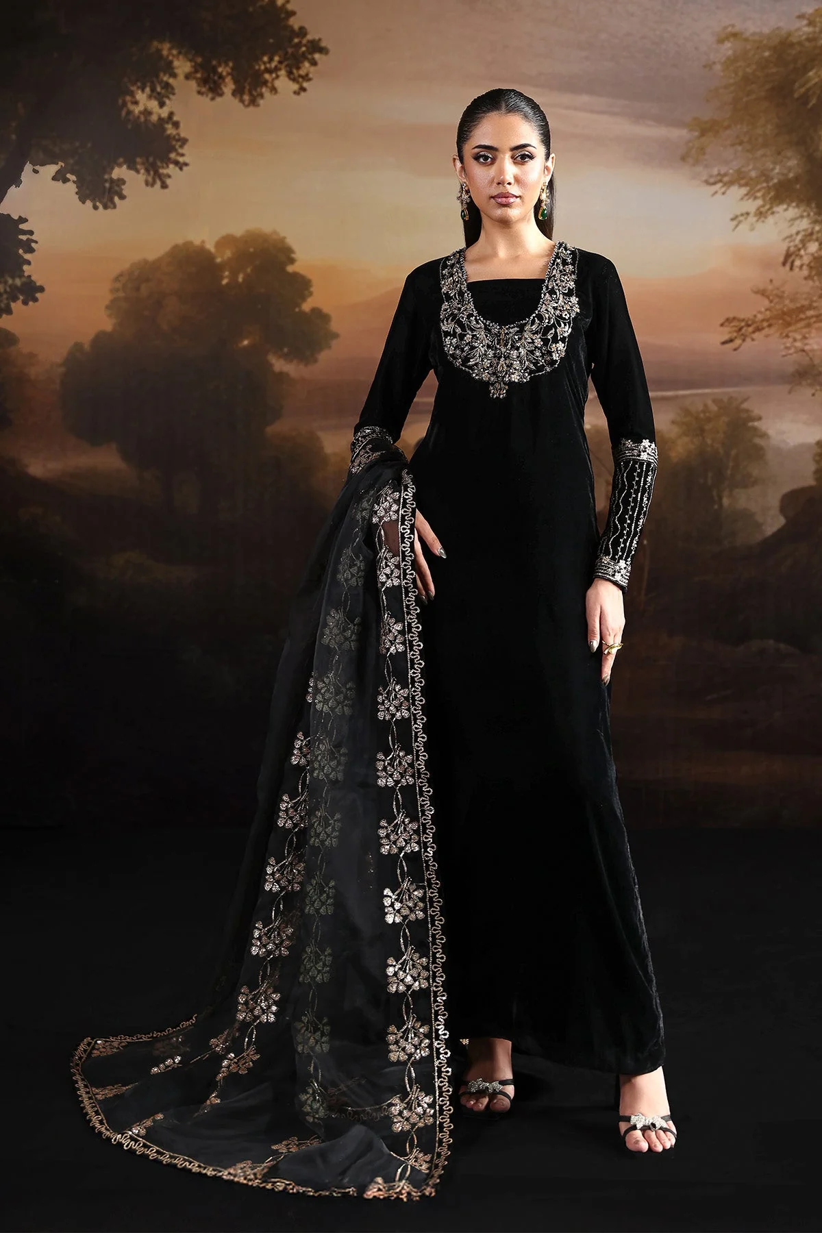 Alizeh AF-VLT-2212-Celeste L’AMOUR Handmade Velvet Collection 2025
