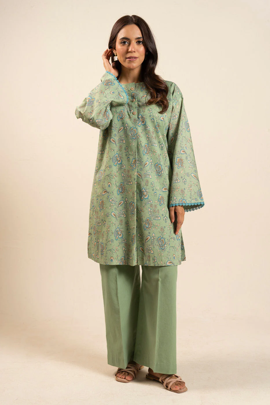 AlKaram Br08 26 Light Green Spring Summer 2026