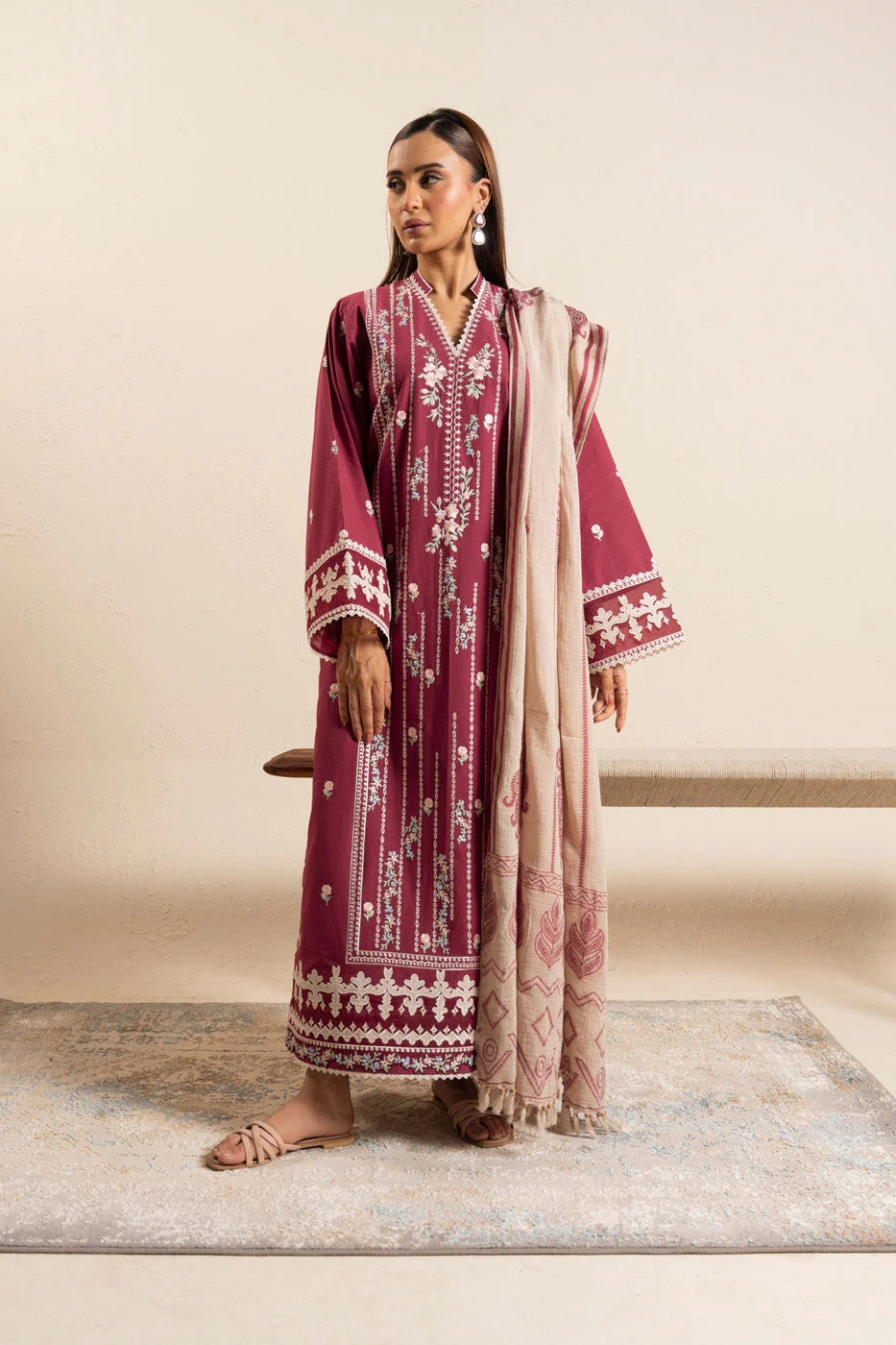 AlKaram Caap 03 26 Red Spring Summer 2026