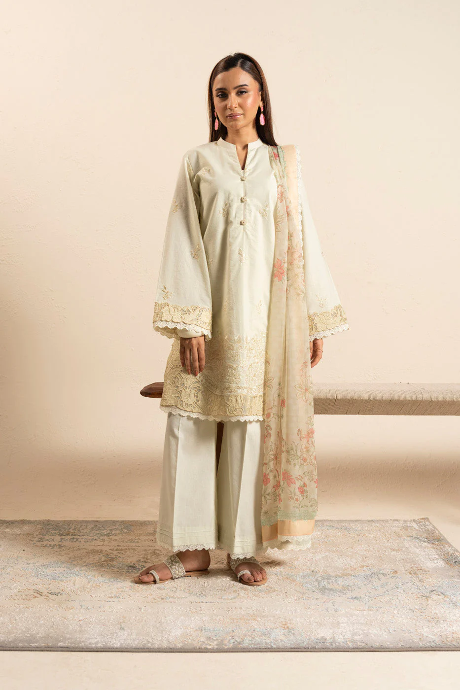 AlKaram Caap 10 26 Cream Spring Summer 2026