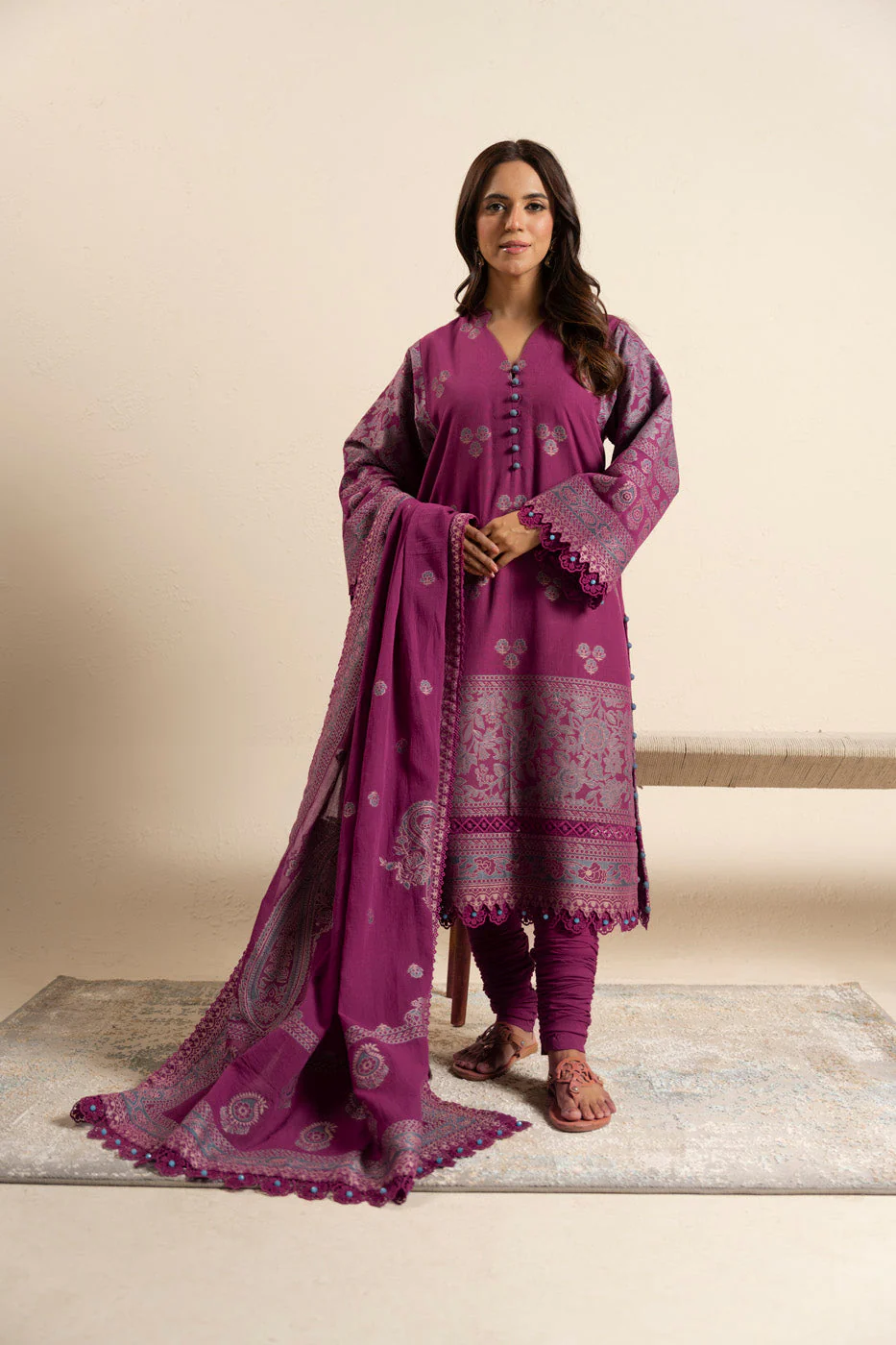 AlKaram Caj 11 26 Pink Spring Summer 2026