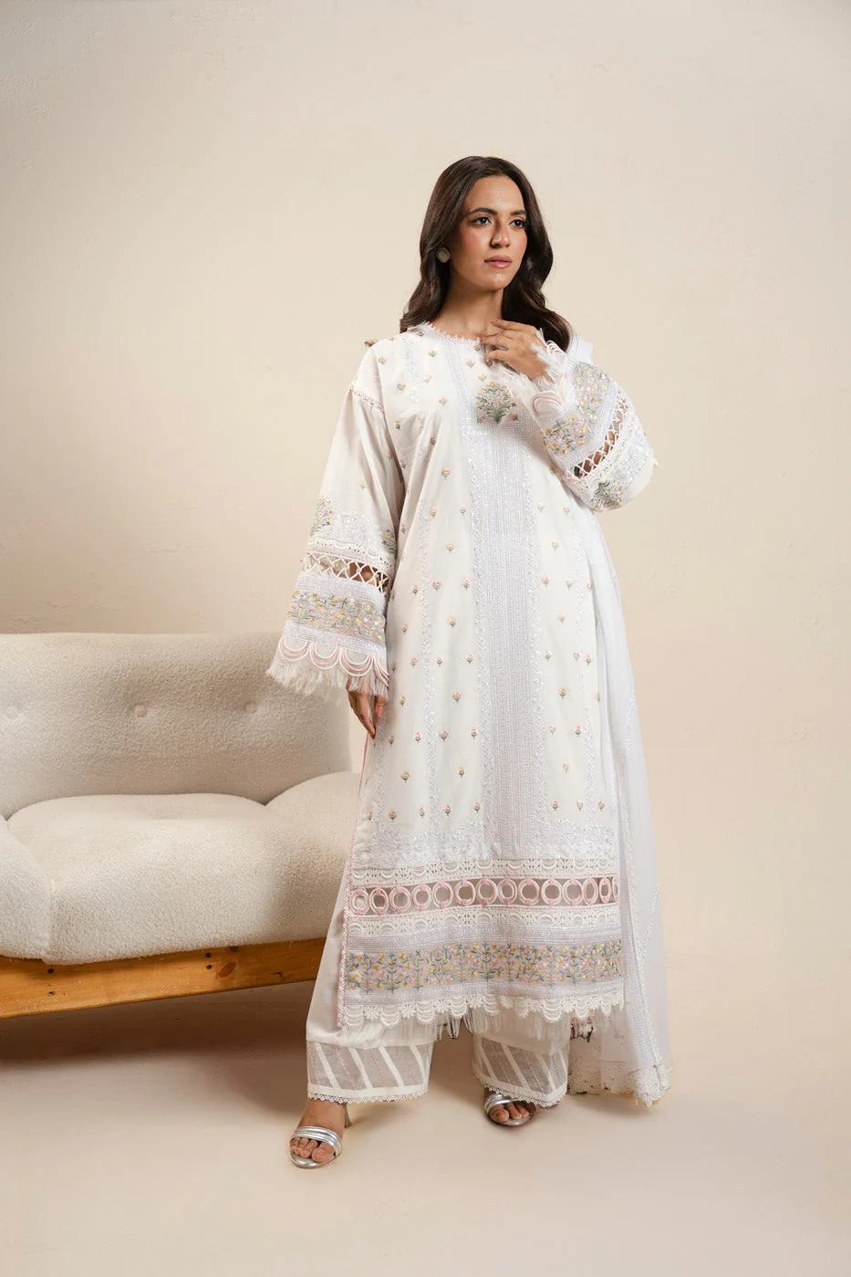 AlKaram Caw 03 26 White Spring Summer 2026
