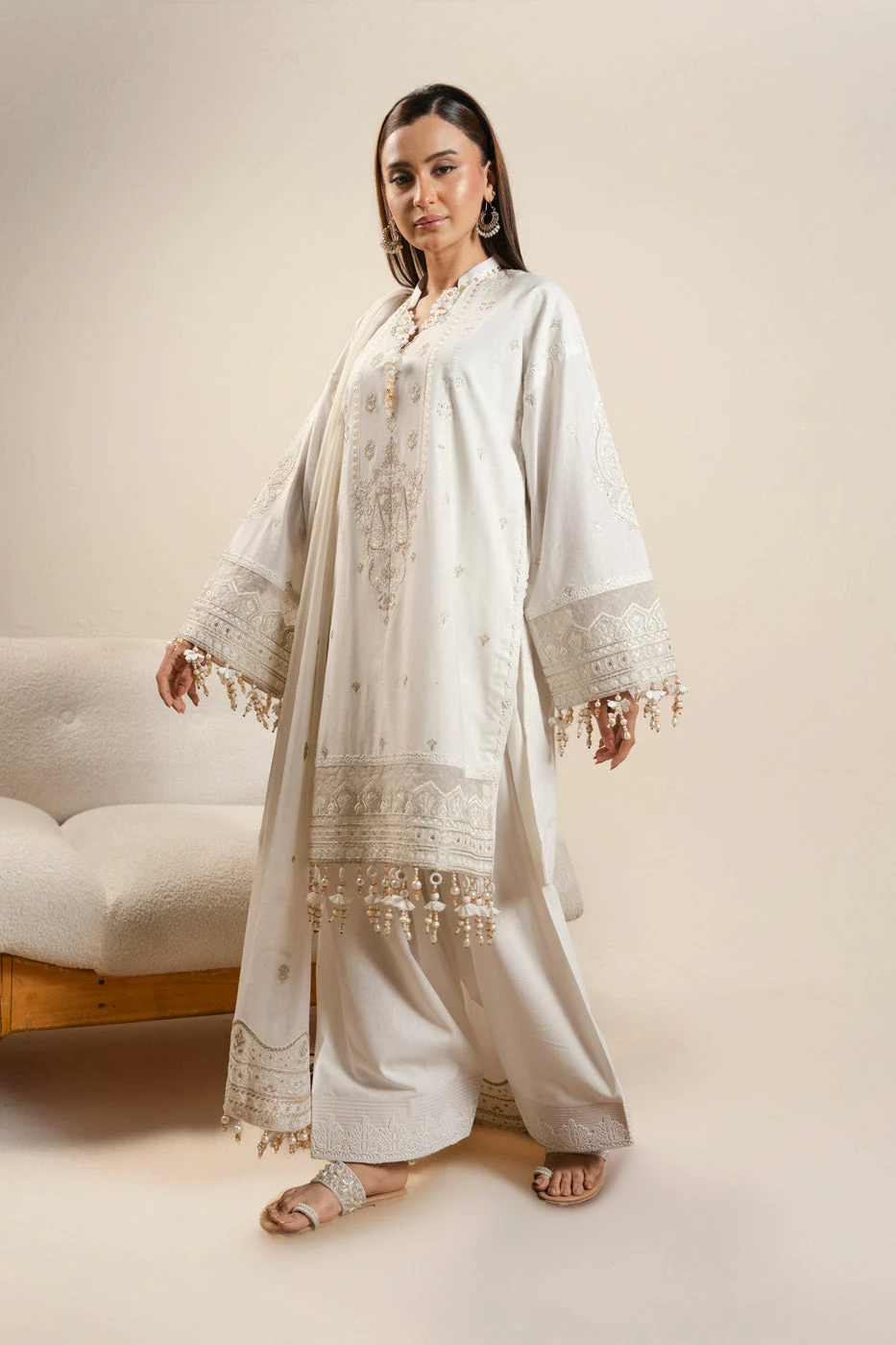 AlKaram Caw 06 26 White Spring Summer 2026