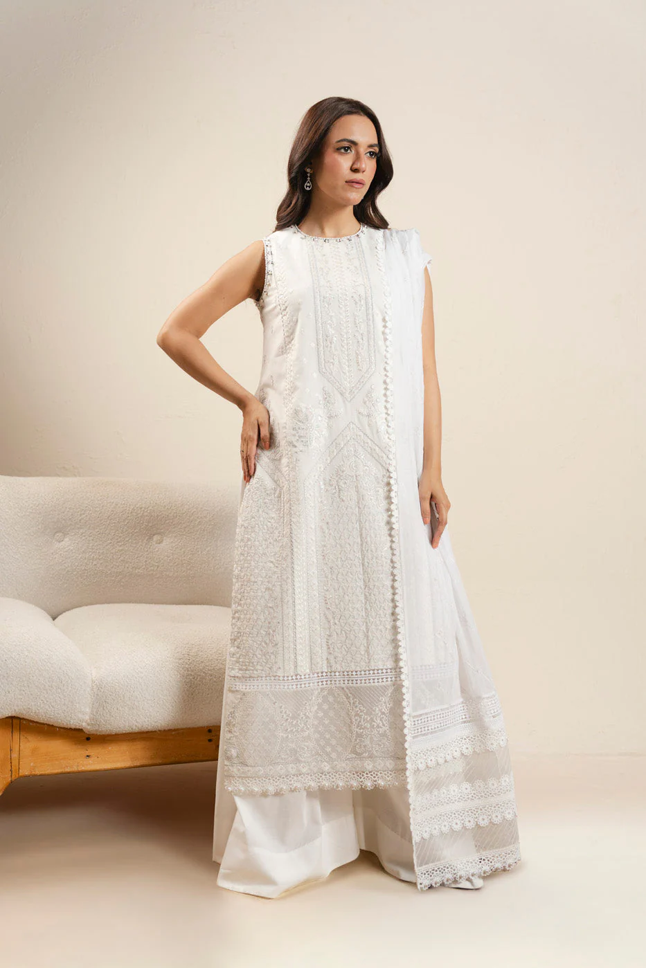 AlKaram Caw 12 26 White Spring Summer 2026