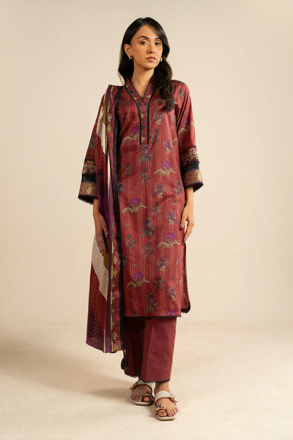AlKaram Ec103 26 Rust Spring Summer 2026