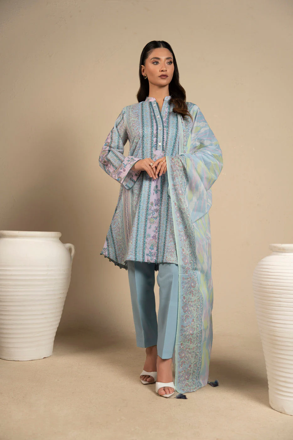 AlKaram Ec45 26 Blue Spring Summer 2026