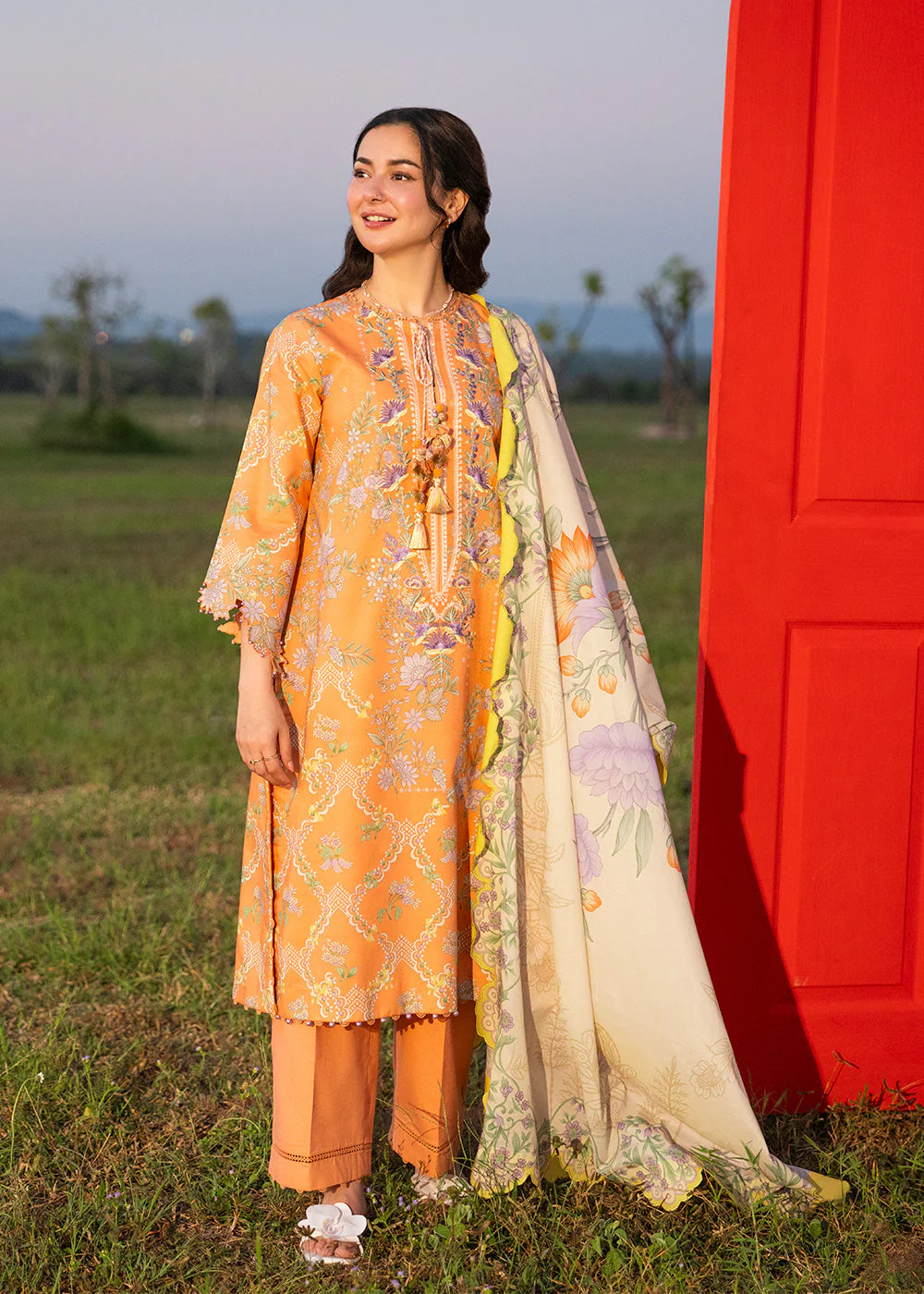 AlKaram Ec85 26 Peach Spring Summer 2026