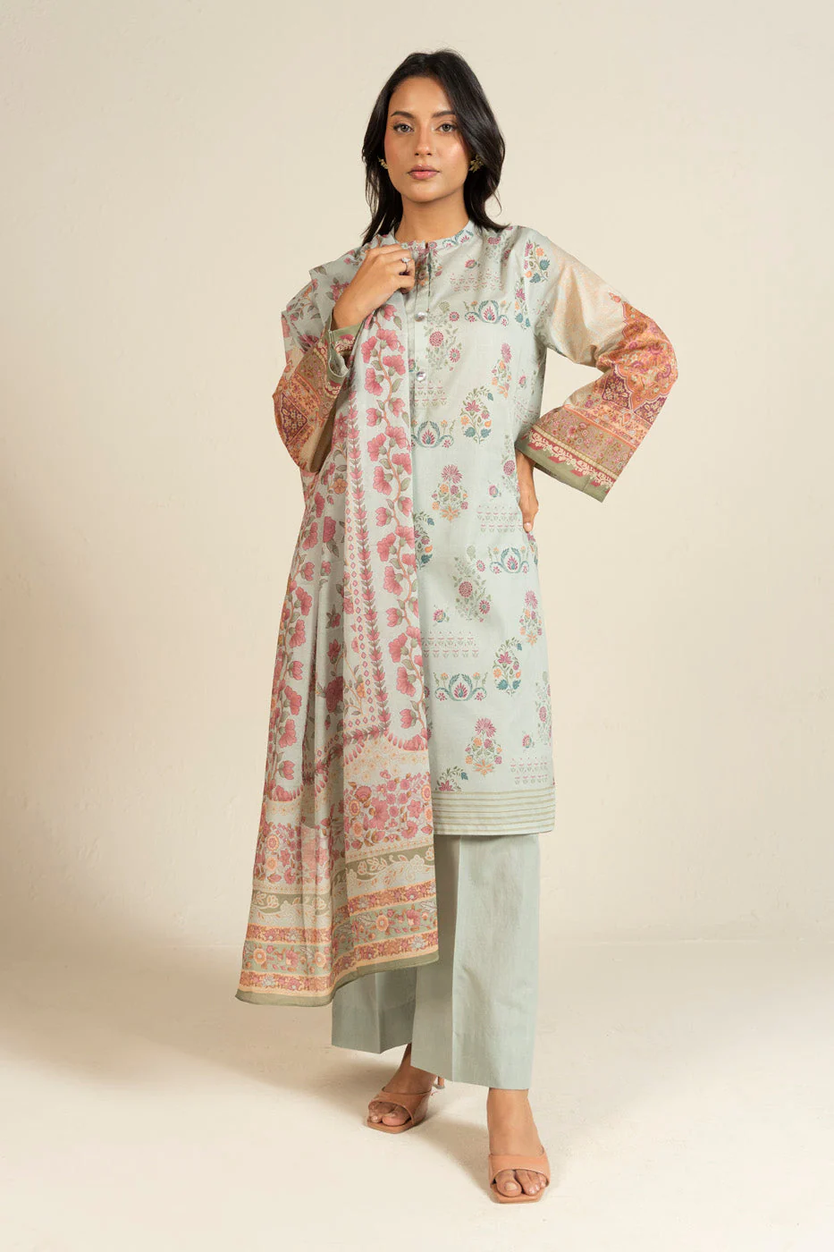 AlKaram Efl 12 3p25 Grey Spring Summer 2026
