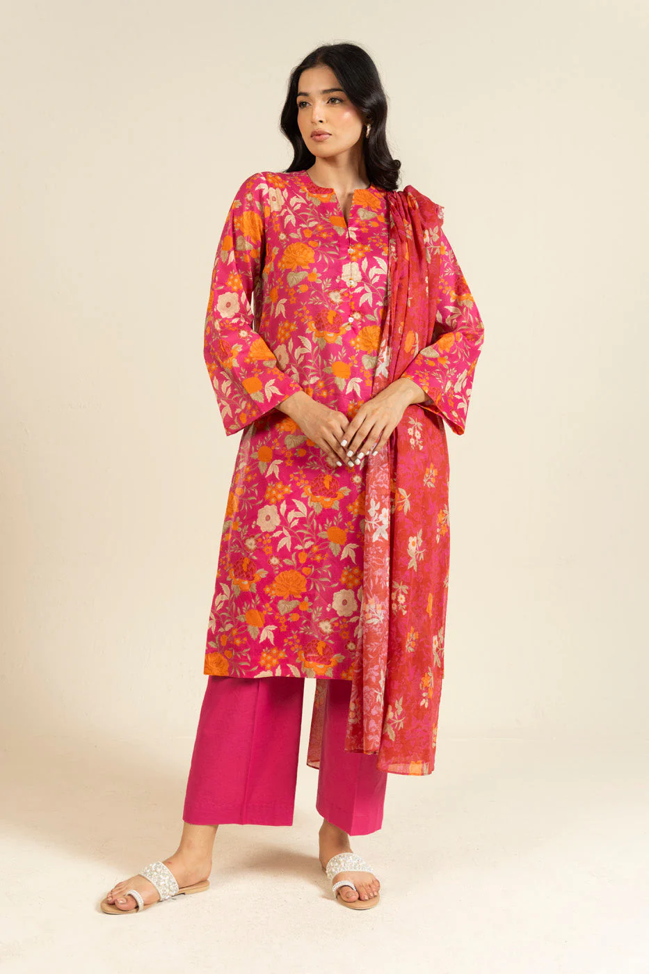 AlKaram Efl 15 3p25 Hot Pink Spring Summer 2026