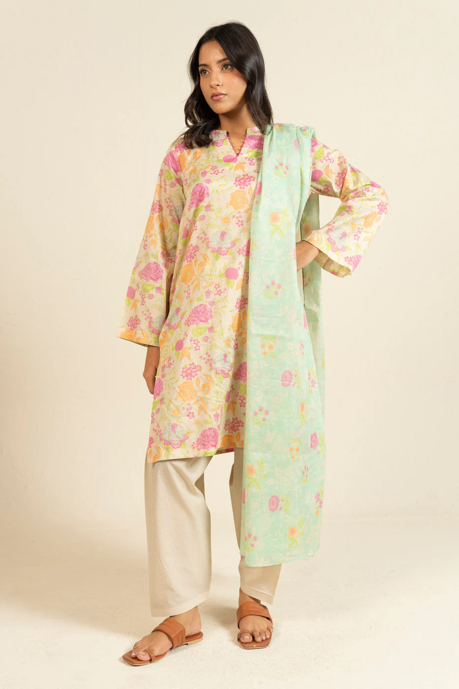 AlKaram Efl 15 3p25 Off White Spring Summer 2026
