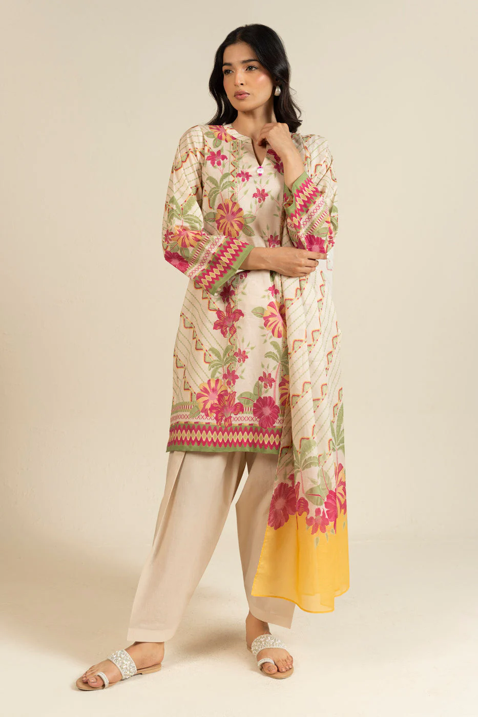 AlKaram Efl 17 3p25 Off White Spring Summer 2026