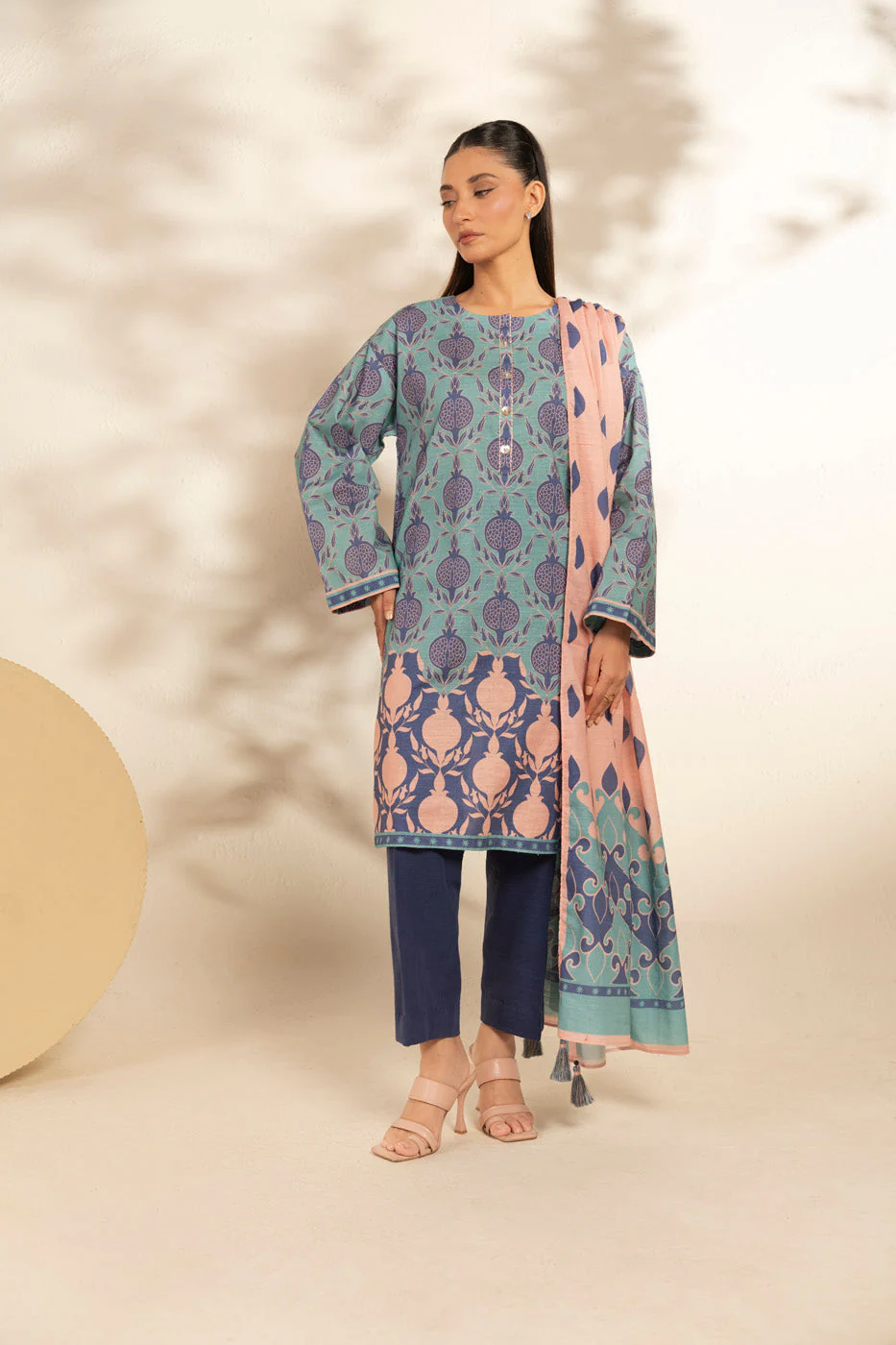 Alkaram FW-113-25-1-Blue Winter Collection 2025