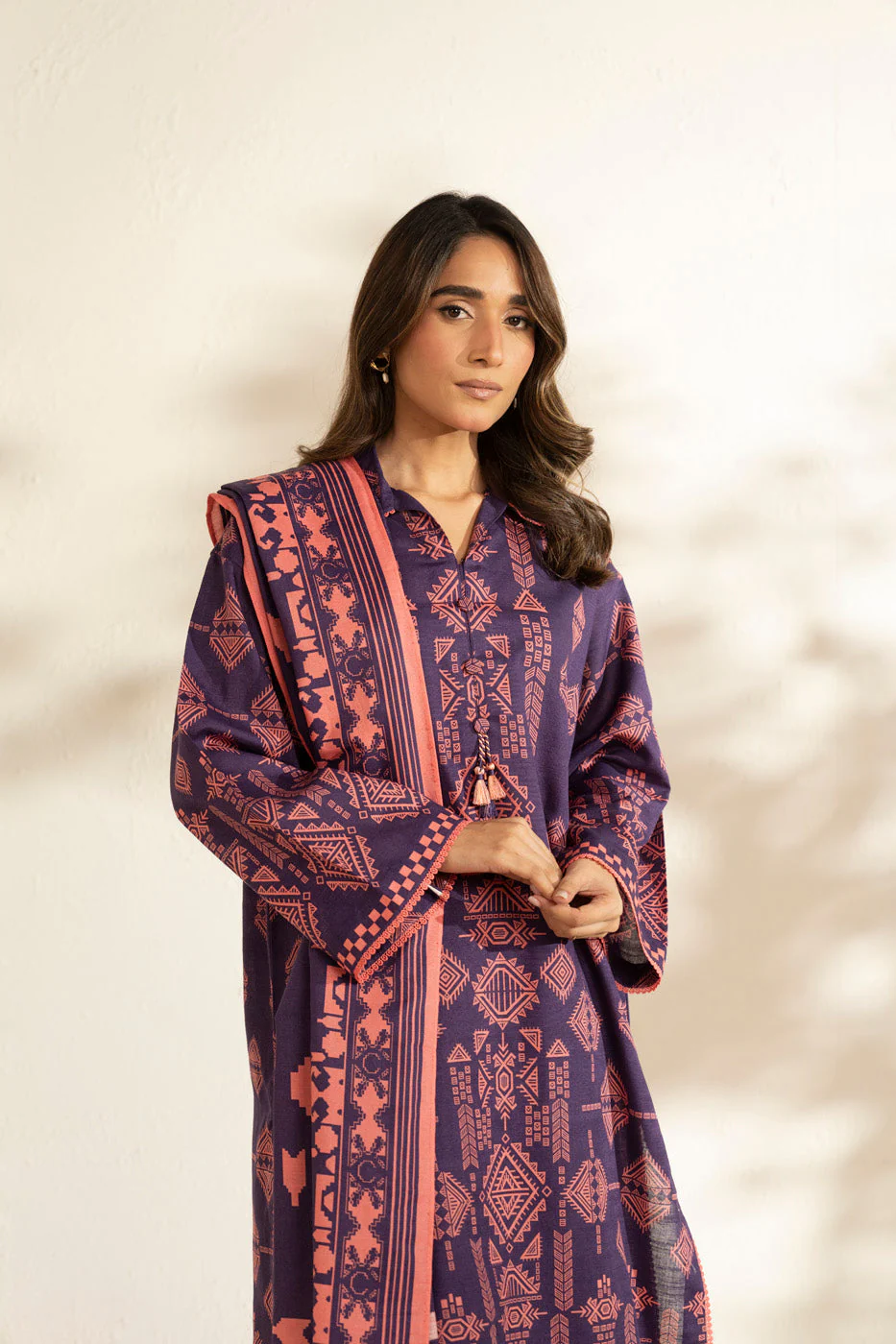 Alkaram FW-119-25-1-Purple Winter Collection 2025 - Image 2